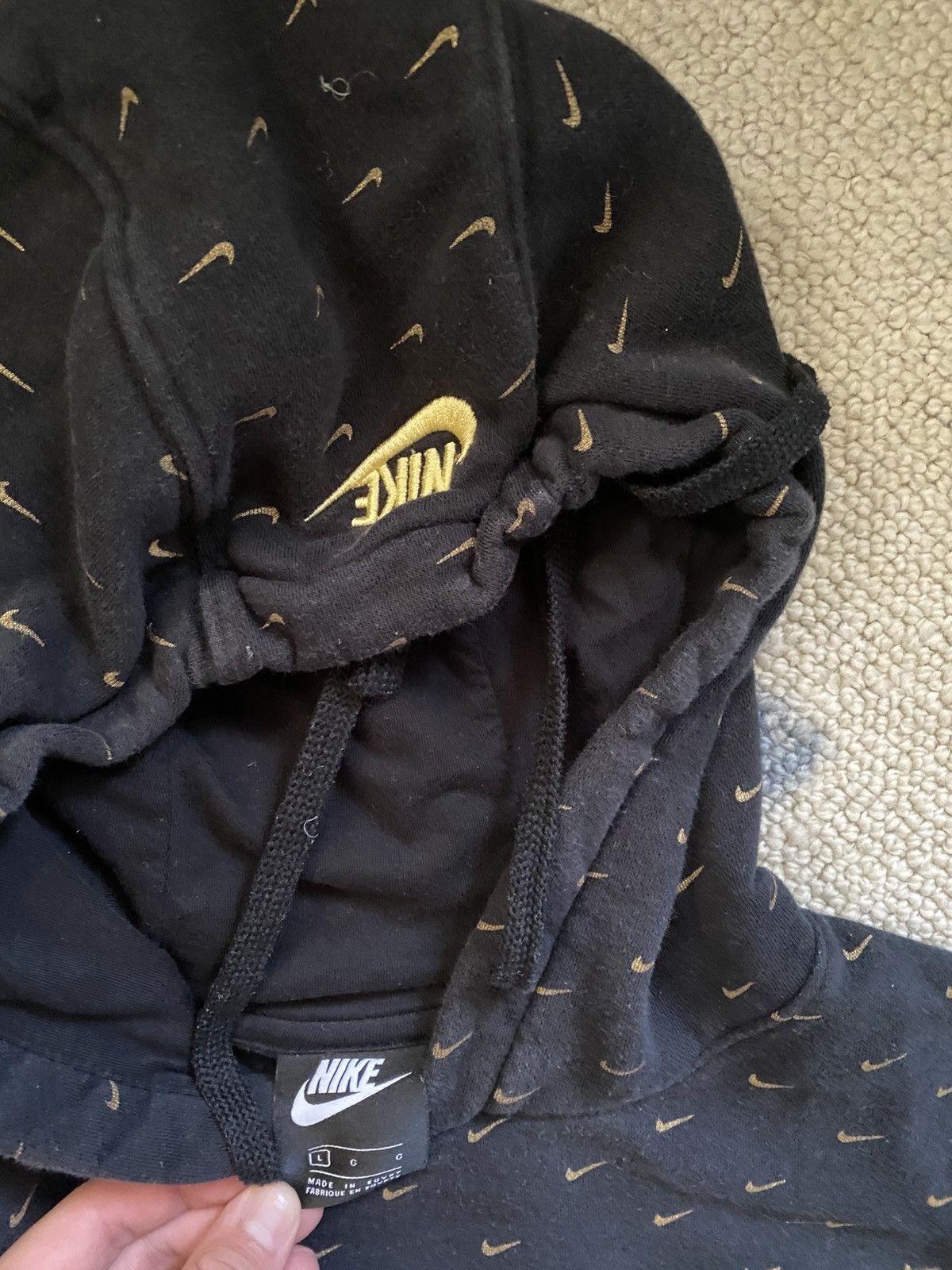 Nike Nike black hoodie men’s Large Size US L / EU 52-54 / 3 - 2 Thumbnail