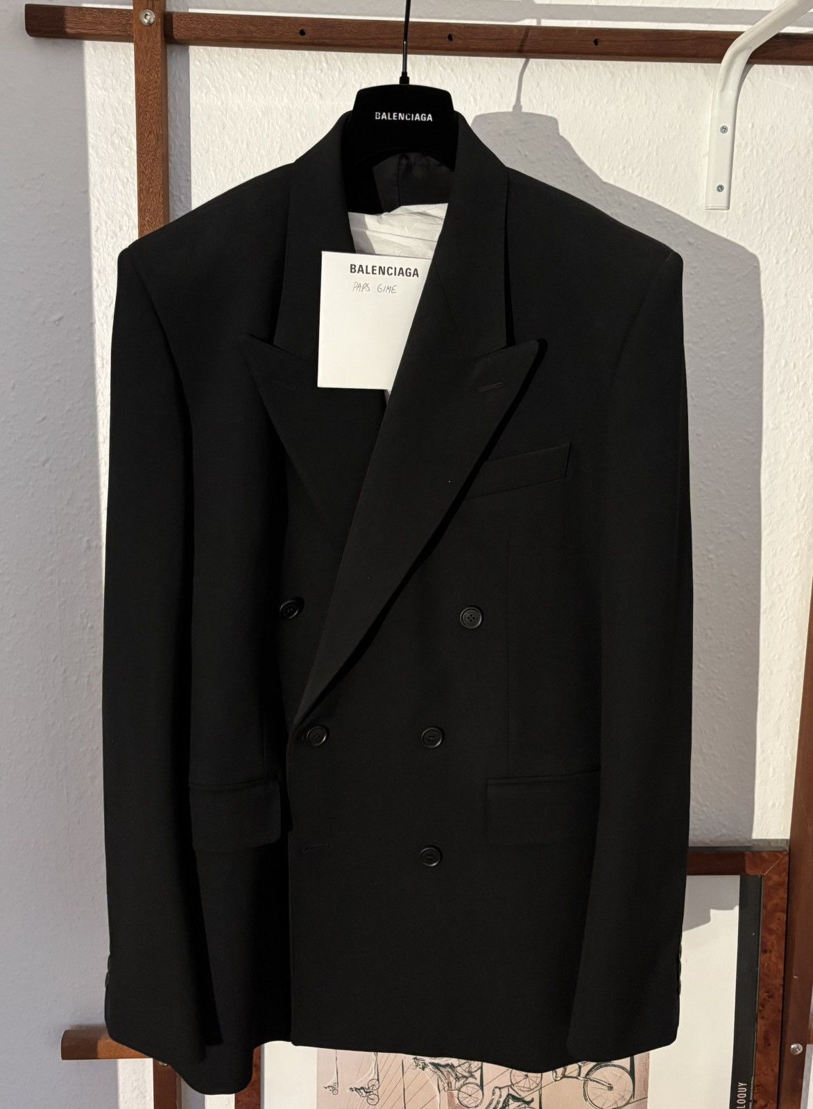 Balenciaga Balenciaga Double Breasted Garde-Robe Blazer Size 50S - 1 Thumbnail