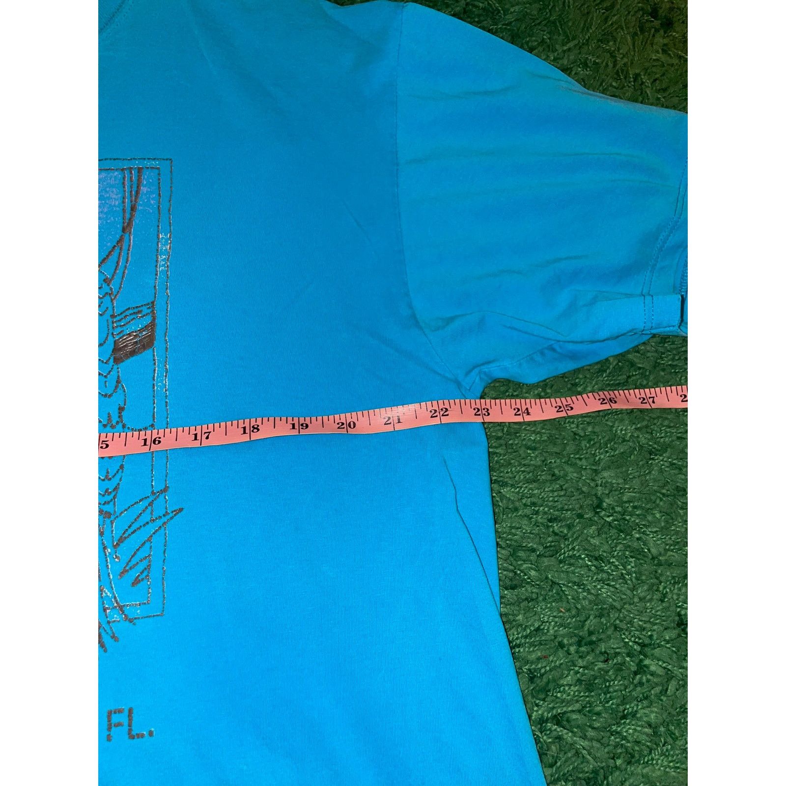 Jerzees Vintage Clearwater Beach Shirt Florida Bird Blue Tee XL 90s Size US XL / EU 56 / 4 - 7 Thumbnail