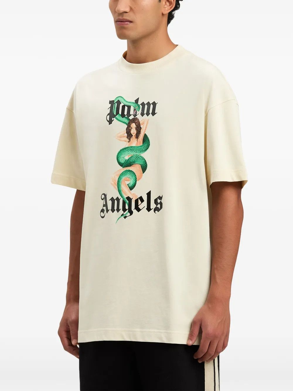 Palm Angels o1mle0226 Ivy Pin Up Tee Shirt in Neutrals Size US XS / EU 42 / 0 - 4 Thumbnail