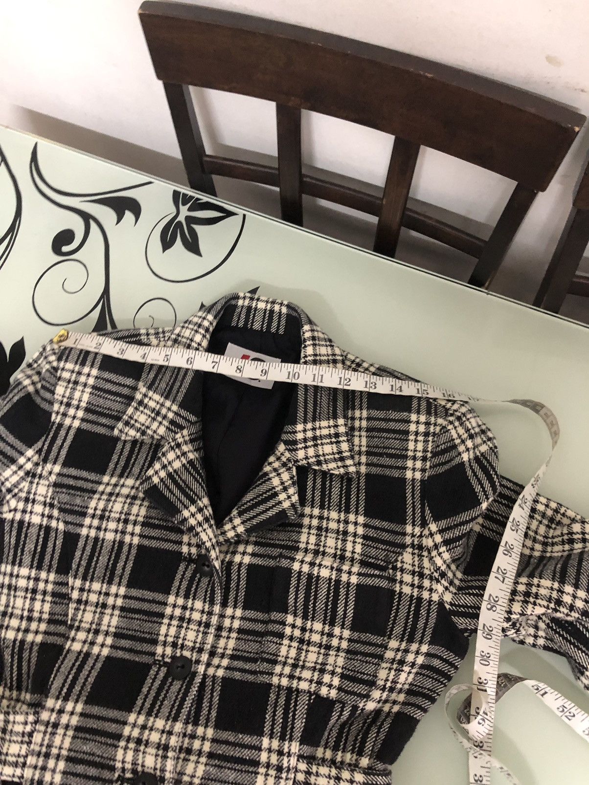 Issey Miyake Vintage Issey Miyake IS Cotton Checked Coat Jacket Size M / US 6-8 / IT 42-44 - 22 Thumbnail