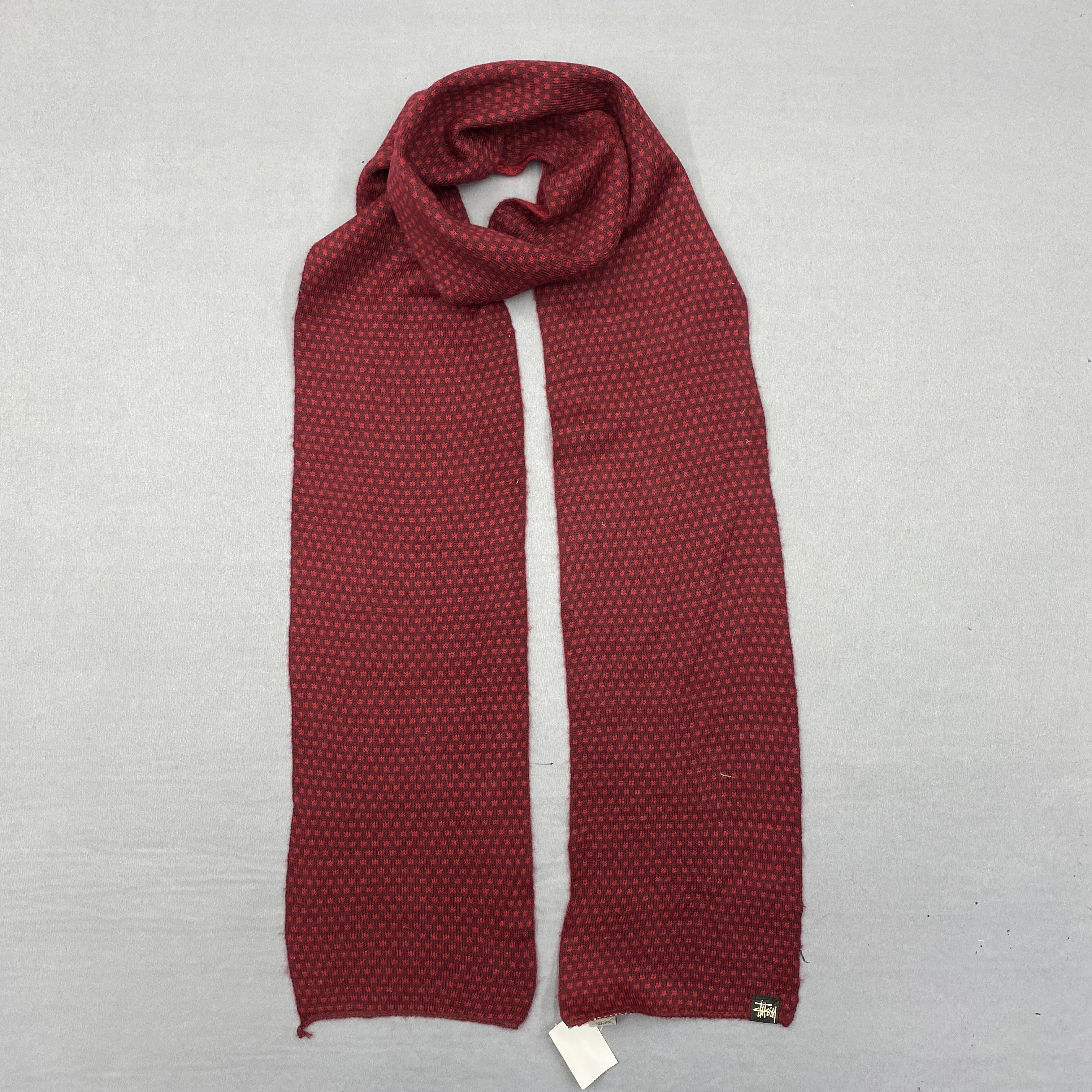 Stussy Vintage Stussy Scarf Polka Dot Muffler Wool Scarves Size ONE SIZE - 1 Thumbnail