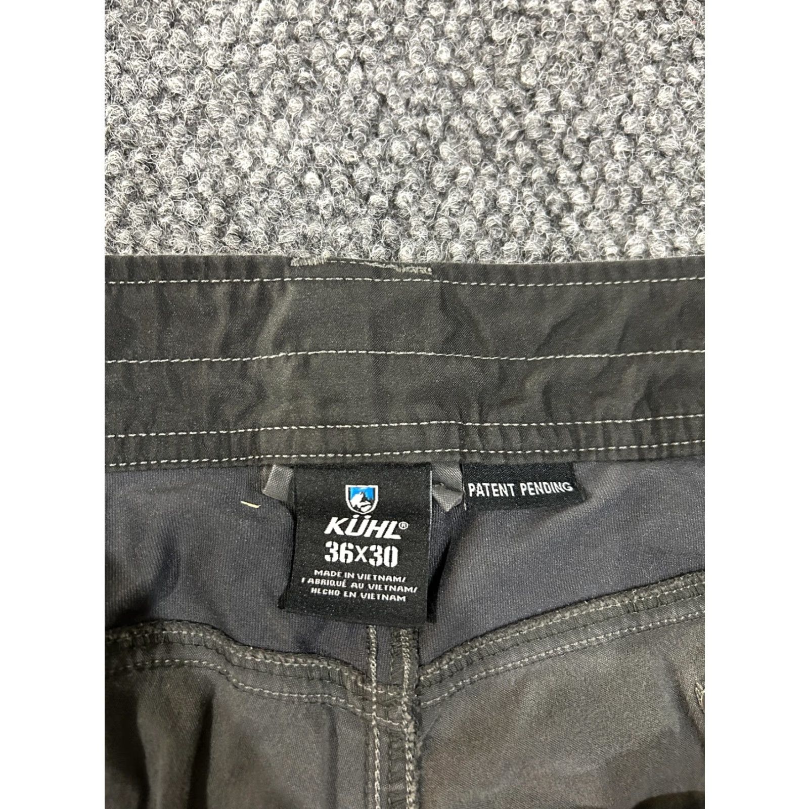Vintage Kuhl Mens Cargo Pants 36x30 Gray Stretch Outdoor Hiking Travel Workwear Casual Five-Pocket Design Size US 36 / EU 52 - 4 Thumbnail