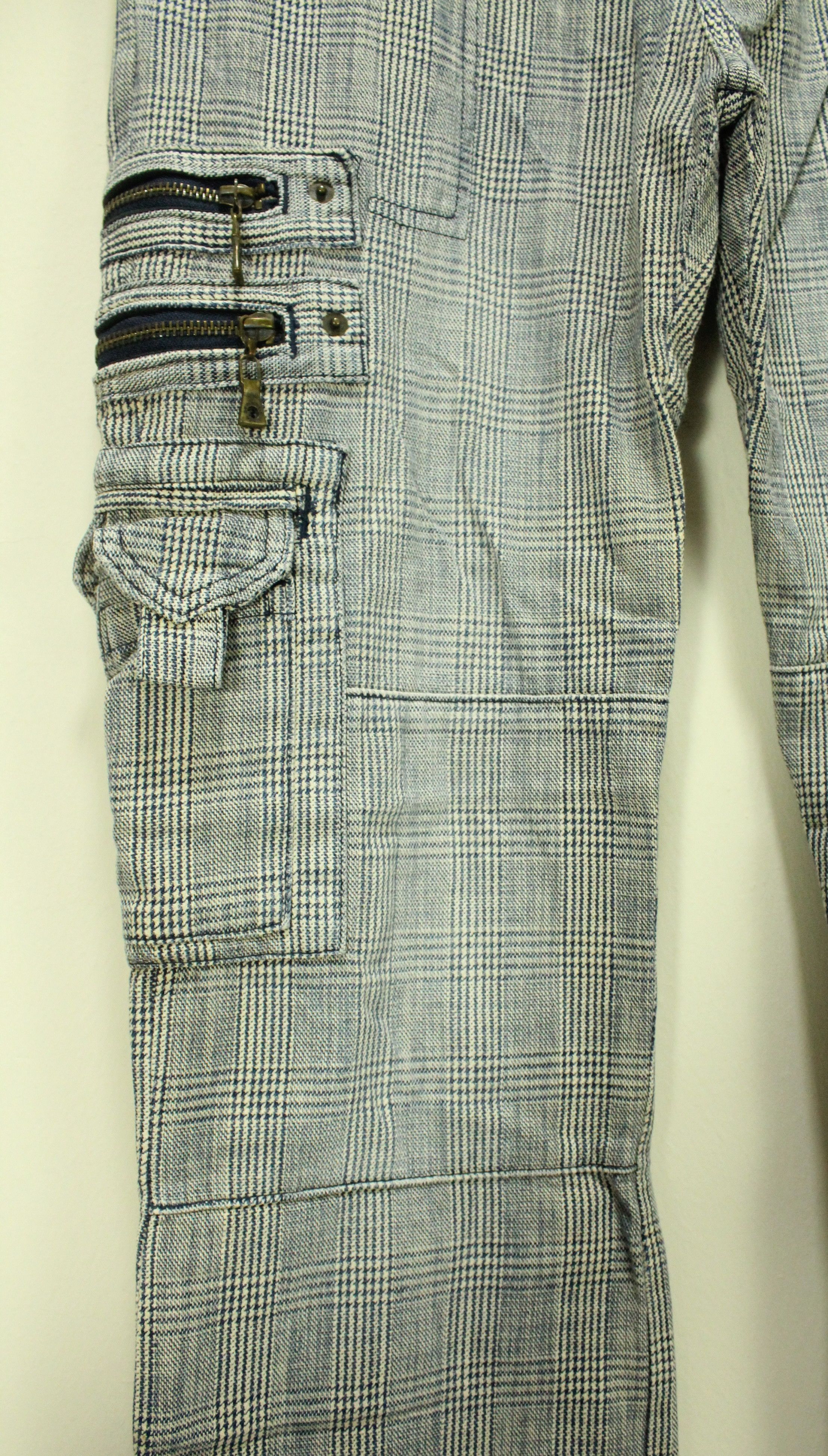 semanticdesign SEMANTIC DESIGN Pants Tactical Cargos Plaid Woven Rare Size US 31 - 9 Thumbnail