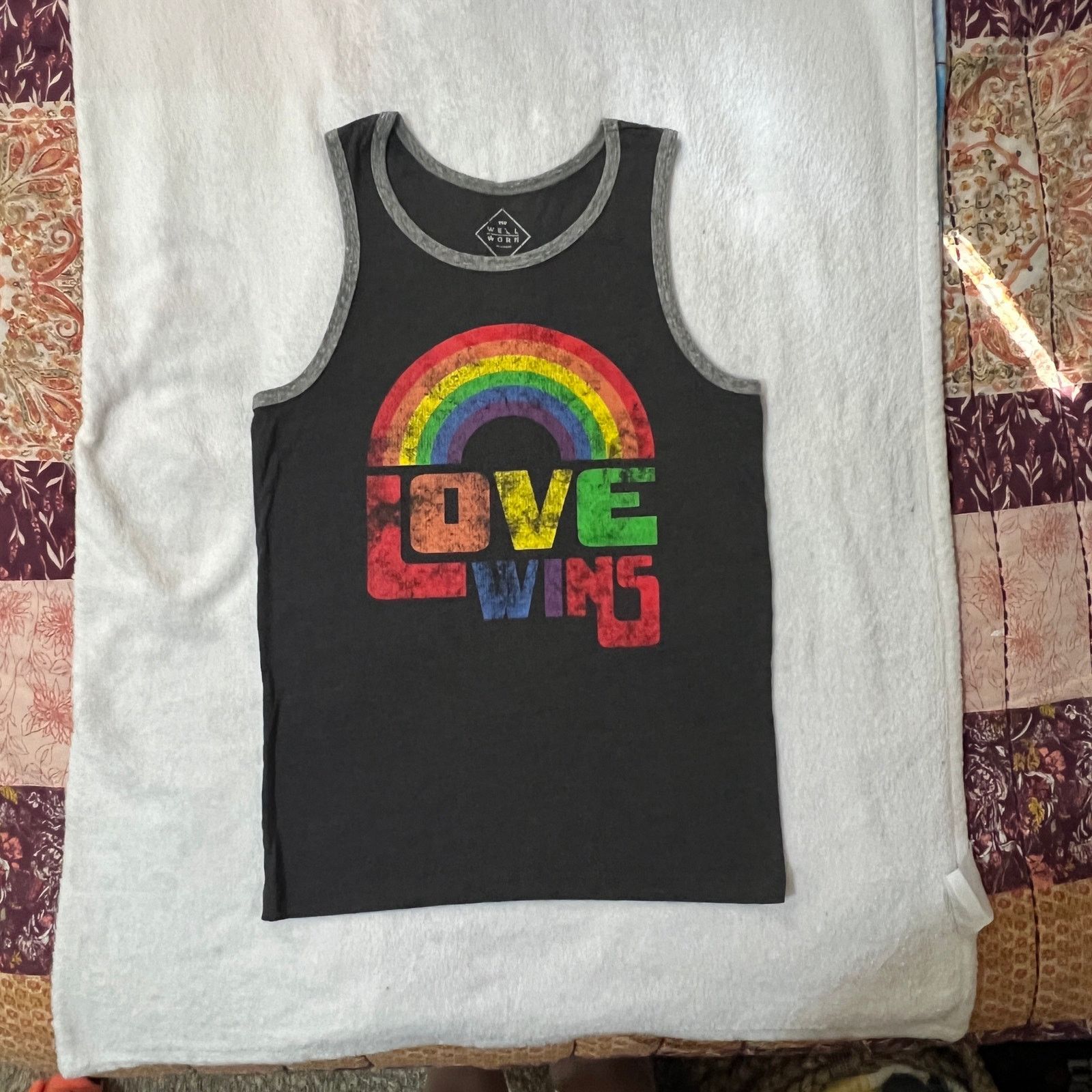 Other Love Wins Rainbow Pride Contrasting Trim Tank Top Size US XS / EU 42 / 0 - 14 Thumbnail