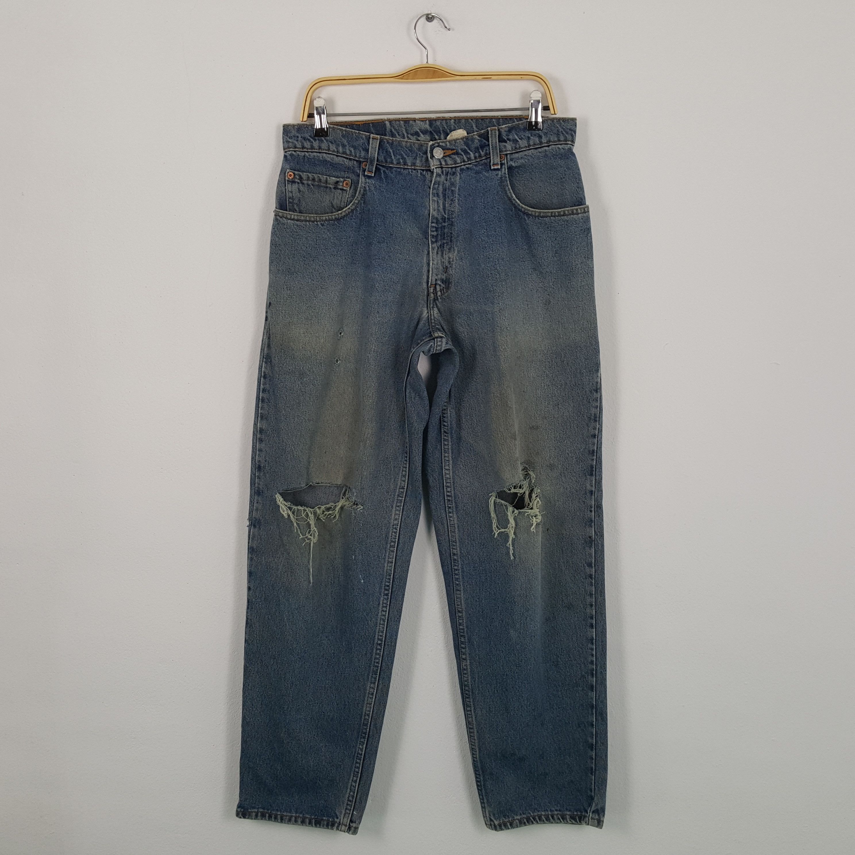 Levi's × Vintage LEVIS Streetwear Rock Punk Style Distressed Jeans Size US 32 / EU 48 - 1 Thumbnail