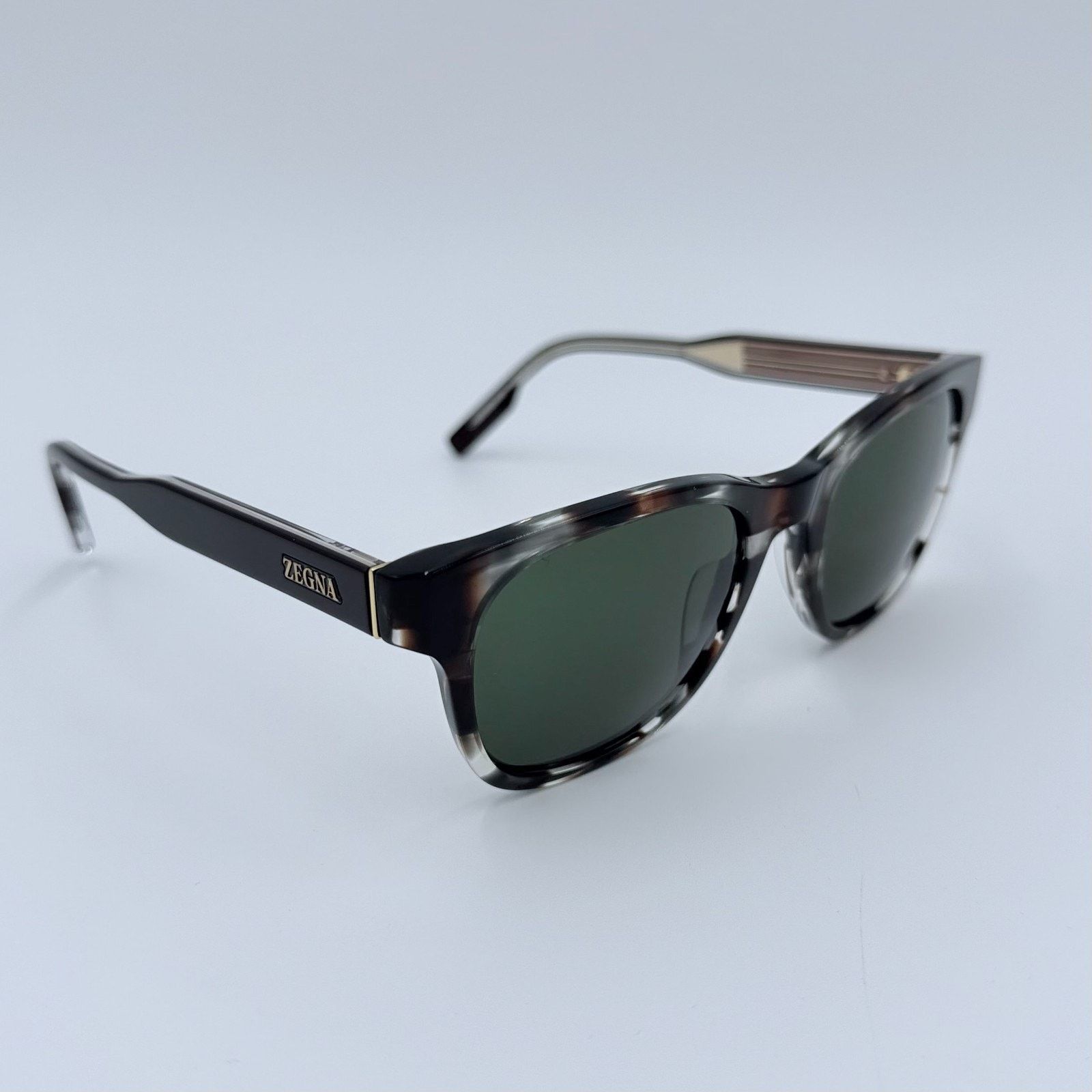Ermenegildo Zegna NEW Ermenegildo Zegna EZ0222/S 50N Gray Havana Green Zeiss Size ONE SIZE - 4 Thumbnail