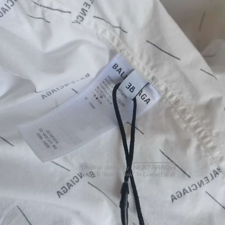 Balenciaga Balenciaga Shirt Jacket Printed Logo Long Sleeve Shirt Size XS / US 0-2 / IT 36-38 - 4 Thumbnail
