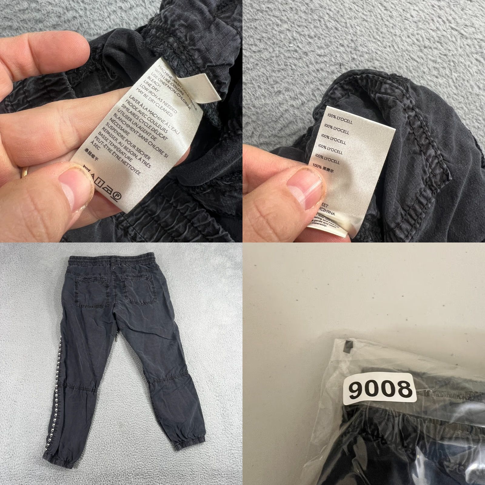 Anthropologie Anthropologie Womens Jogger Pants Solid Gray Elastic Waist S Inseam 26 in Regular Rise Mid Front Flat Front Casual Travel Womens Size 28" / US 6 / IT 42 - 8 Thumbnail