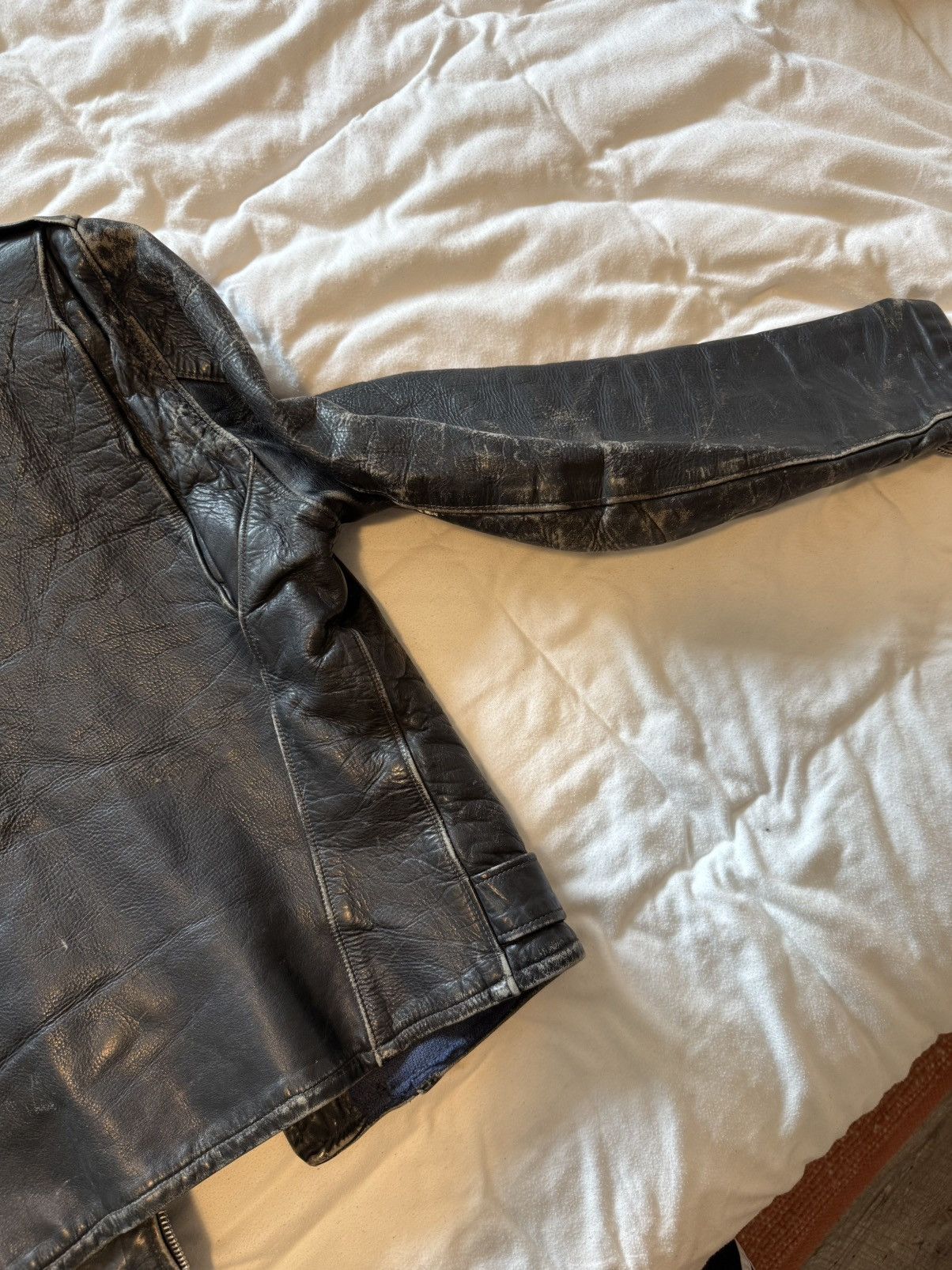 Vintage Horsehide Grais Leather Jacket Size US M / EU 48-50 / 2 - 10 Thumbnail