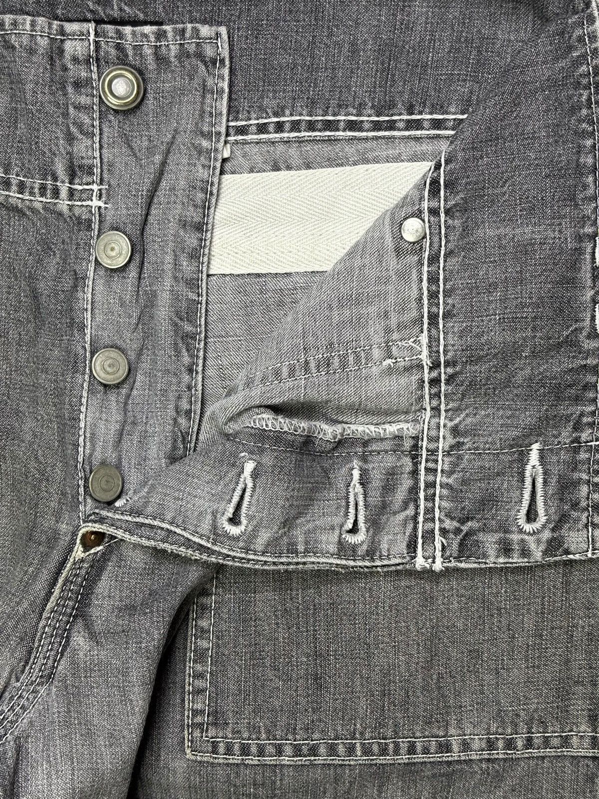 Japanese Brand × Rocawear Vintage Japanese Brand Tactical Cargo Acid Mud Wash Jeans Size US 29 - 3 Thumbnail