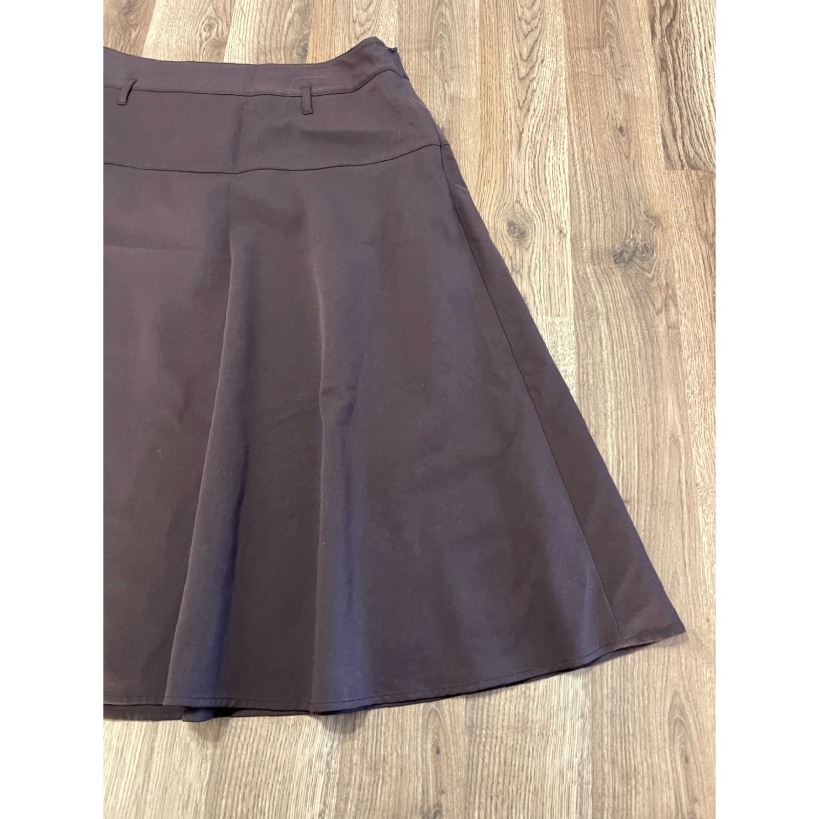 Charter Club Charter Club Skirt Women 12 Brown Side Zip A-Line Knee Length Belt Loop Lined Casual Free Return Menus? Size 34" / US 12 / IT 48 - 3 Thumbnail