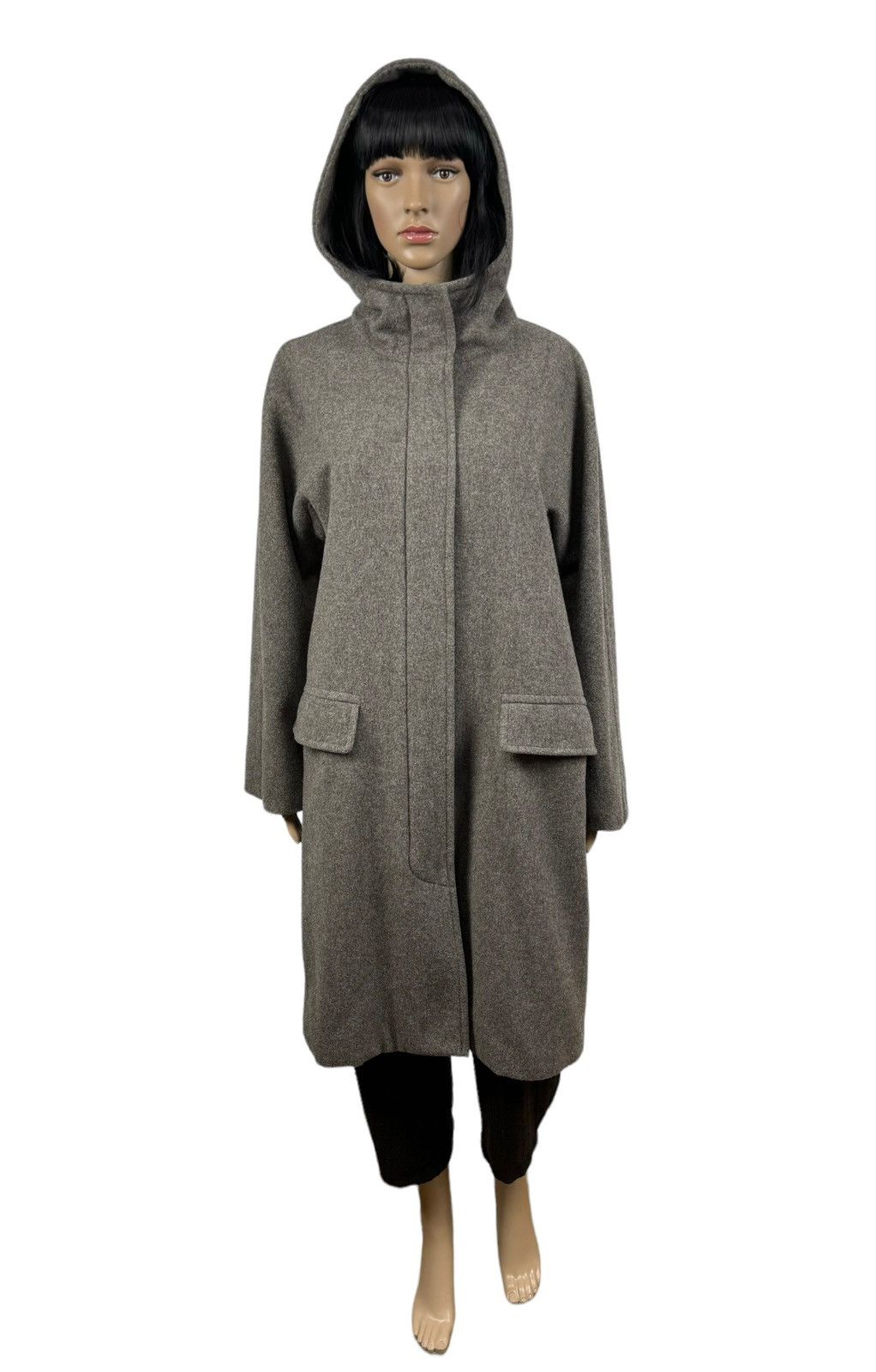 Weekend Max Mara Weekend Max Mara Lana Vergine Hooded Overcoat size US8 Size M / US 6-8 / IT 42-44 - 2 Thumbnail