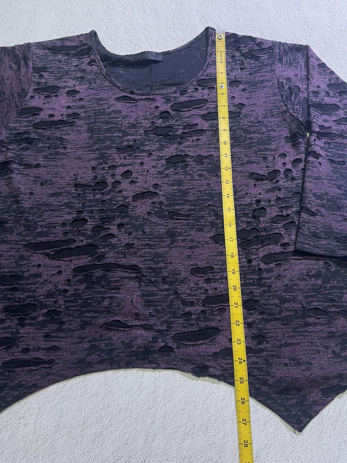 Hysteric Glamour Y2K CRONDAND women's long sleeve t-shirt with ripped pattern Size L / US 10 / IT 46 - 5 Thumbnail