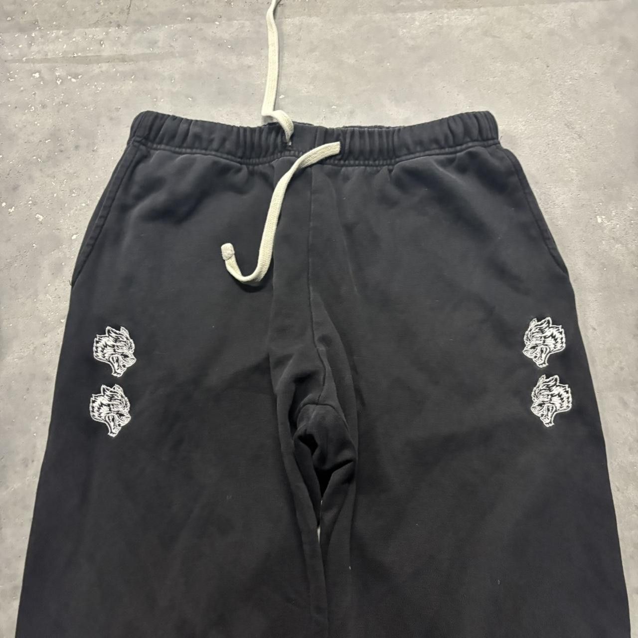 Japanese Brand × Vintage Crazy Vintage Y2K/2000s Black Streetwear Essential Sweatpants! Size US 30 / EU 46 - 3 Thumbnail