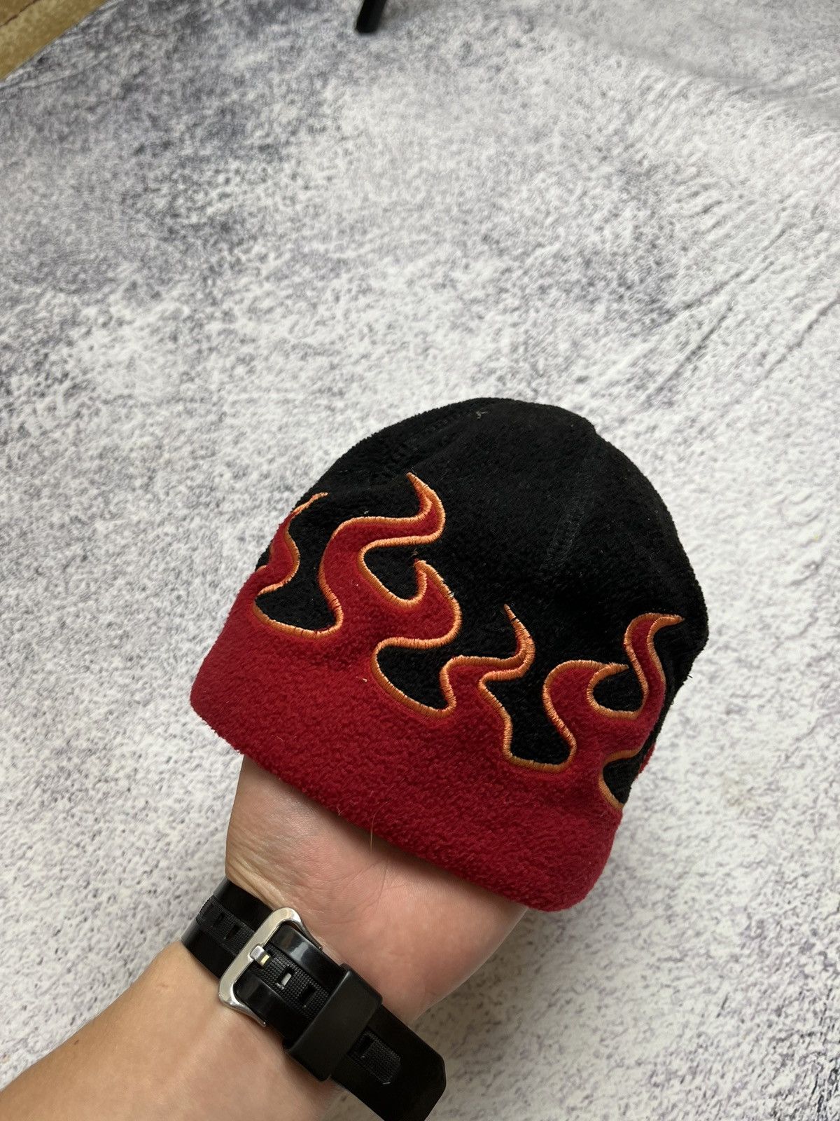 Japanese Brand 🔥FlameFire Fleece Hat Y2K Hellfire Skate Sk8 Beanie Knitted Size ONE SIZE - 6 Thumbnail