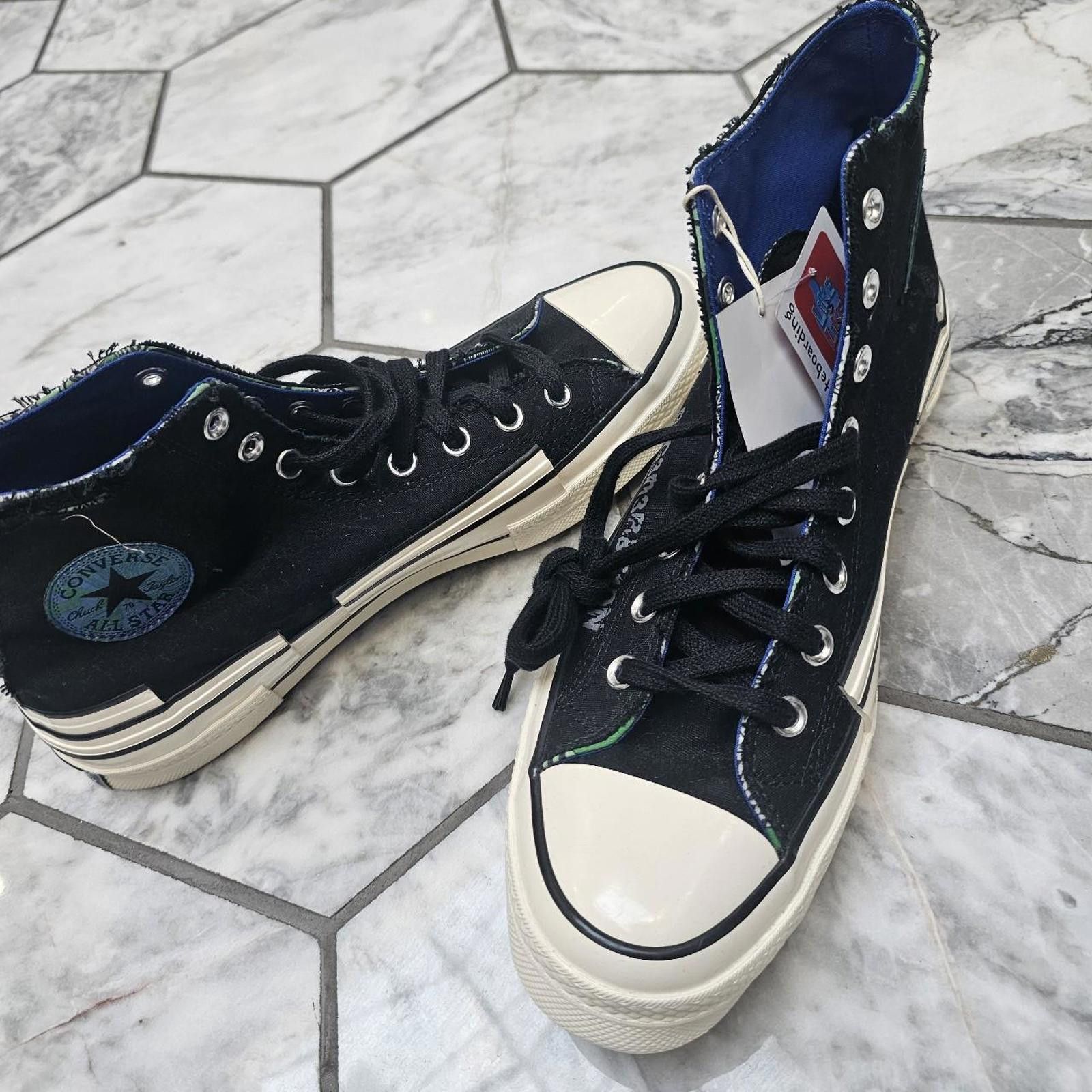 Converse Converse Men's Black and Blue Trainers 10.5 Size US 10.5 / EU 43-44 - 5 Thumbnail