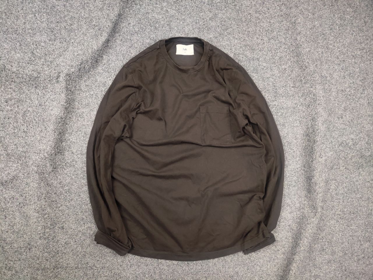 Folk Folk design minimalistic Brown Cotton Long sleeve Size US M / EU 48-50 / 2 - 1 Thumbnail