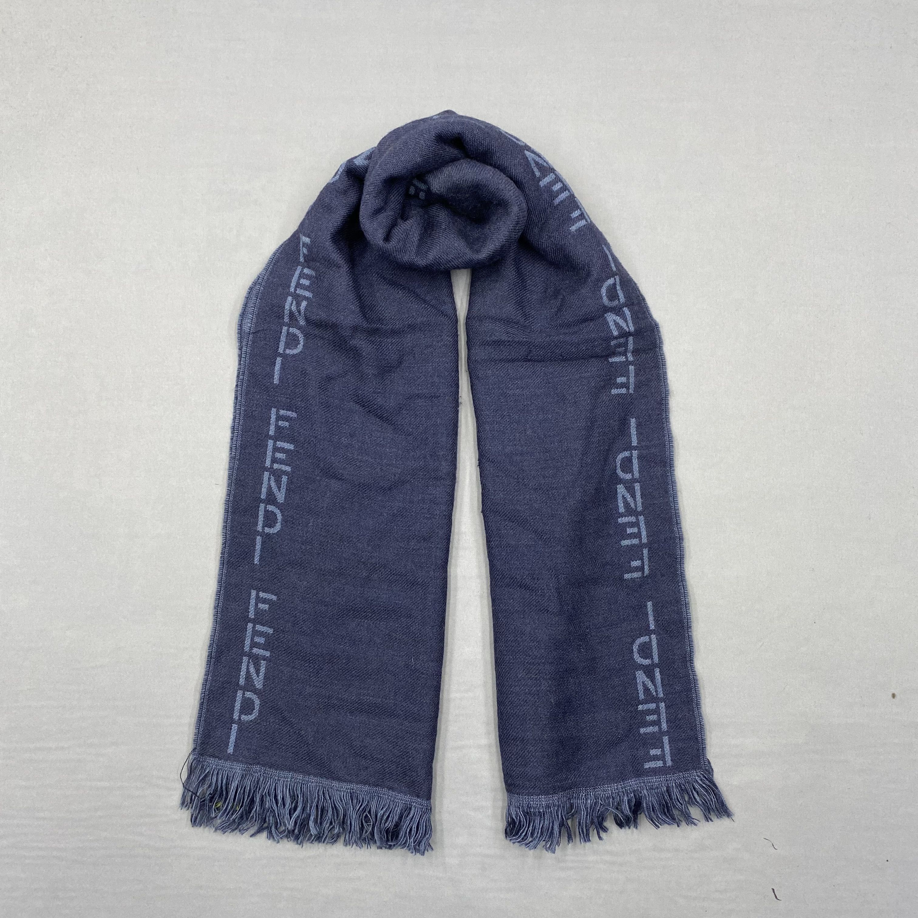 Fendi Vintage 90s Fendi Scarf Muffler Wool Fendi Zucca Scarves Size ONE SIZE - 1 Thumbnail