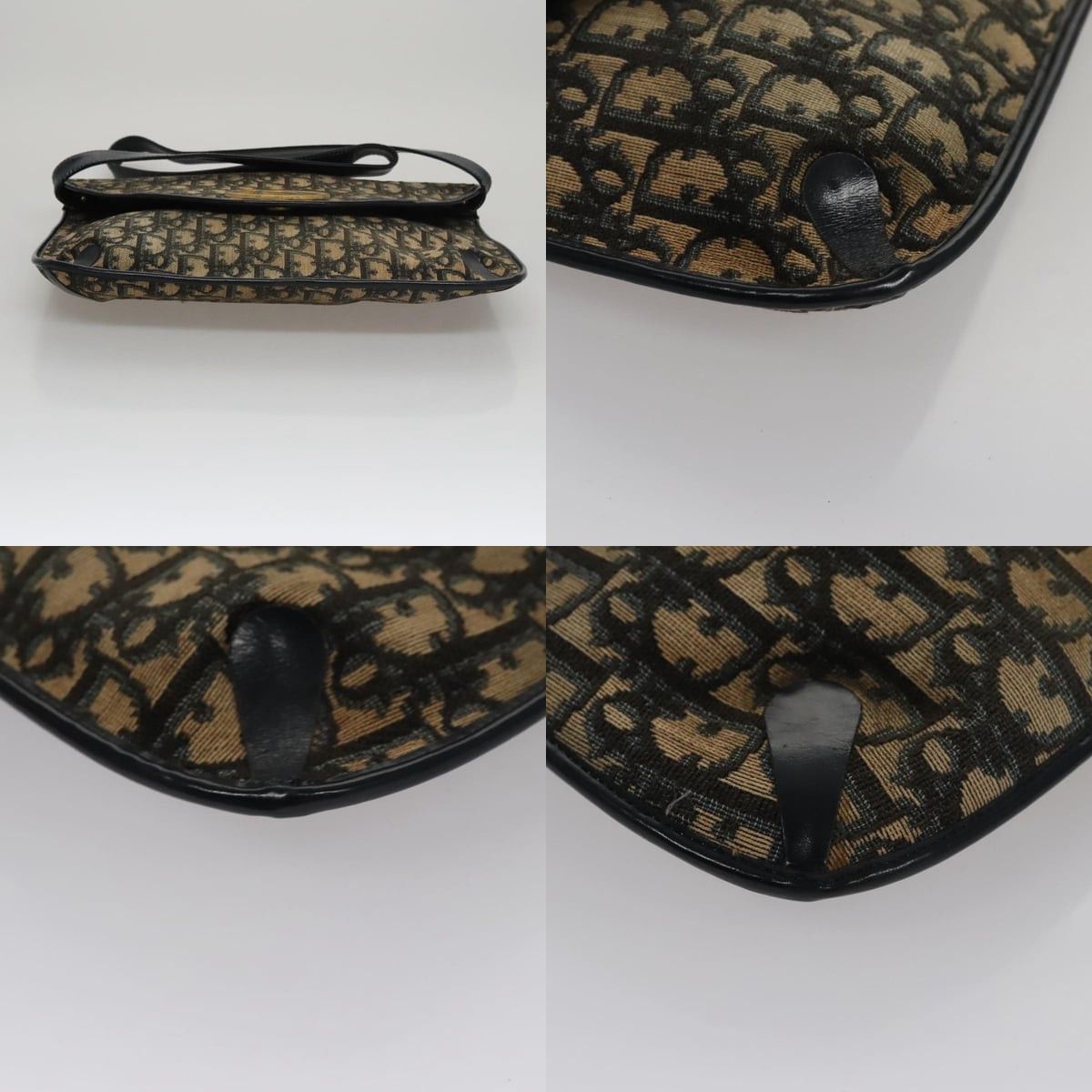 Dior DIOR Trotter Canvas Shoulder Bag Navy Size ONE SIZE - 10 Thumbnail