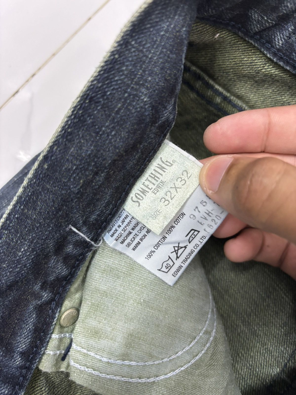 Comme des Garcons × Edwin × If Six Was Nine Edwin Jean Pour Femme Vienus Jeans Thrash Distressed Denim Size 32" / US 10 / IT 46 - 10 Thumbnail