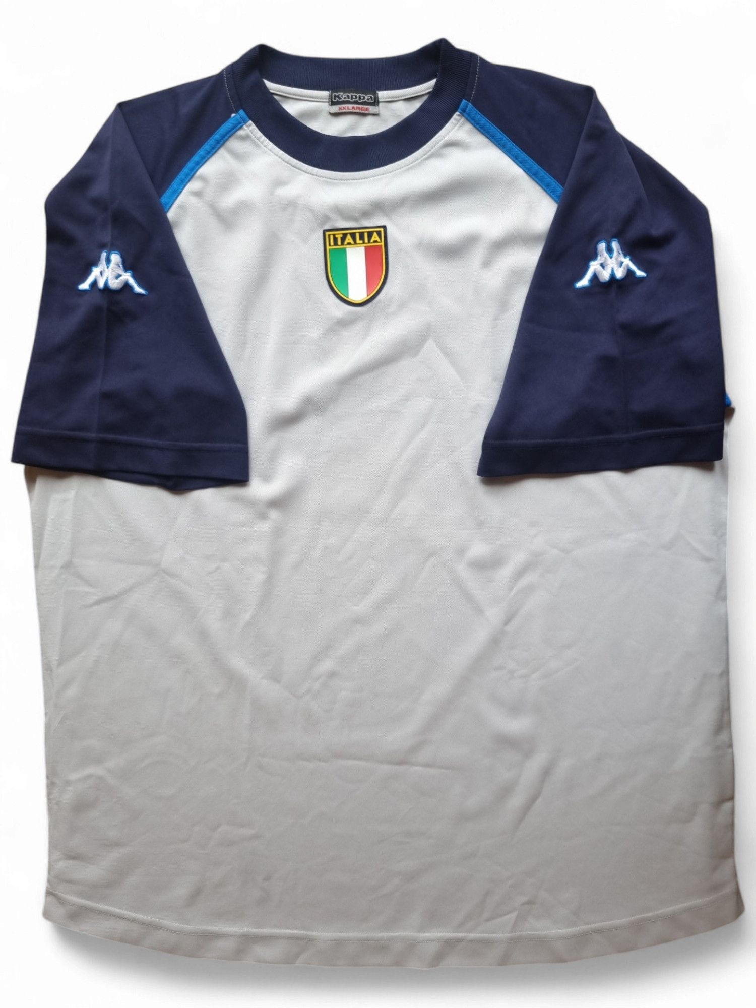 Kappa Kappa Italy 2002 World Cup Pre-Match Training T-Shirt Size US XXL / EU 58 / 5 - 1 Thumbnail