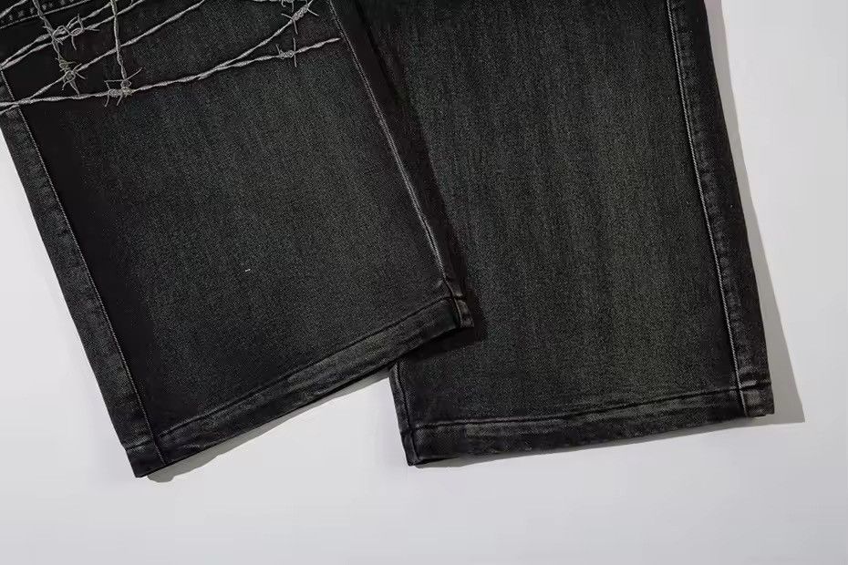 Designer × Jean × Vintage Y2K Vintage Streetwear Distressed Baggy Cargo Jeans Size US 33 - 19 Thumbnail