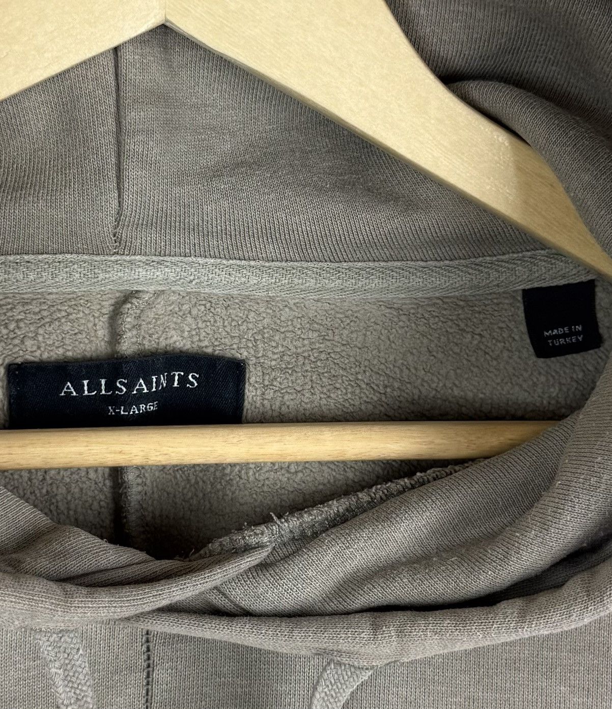 Allsaints Allsaints Nico Oth Hoodie Beige Pullover Top Long Sleeve Size US XL / EU 56 / 4 - 9 Thumbnail