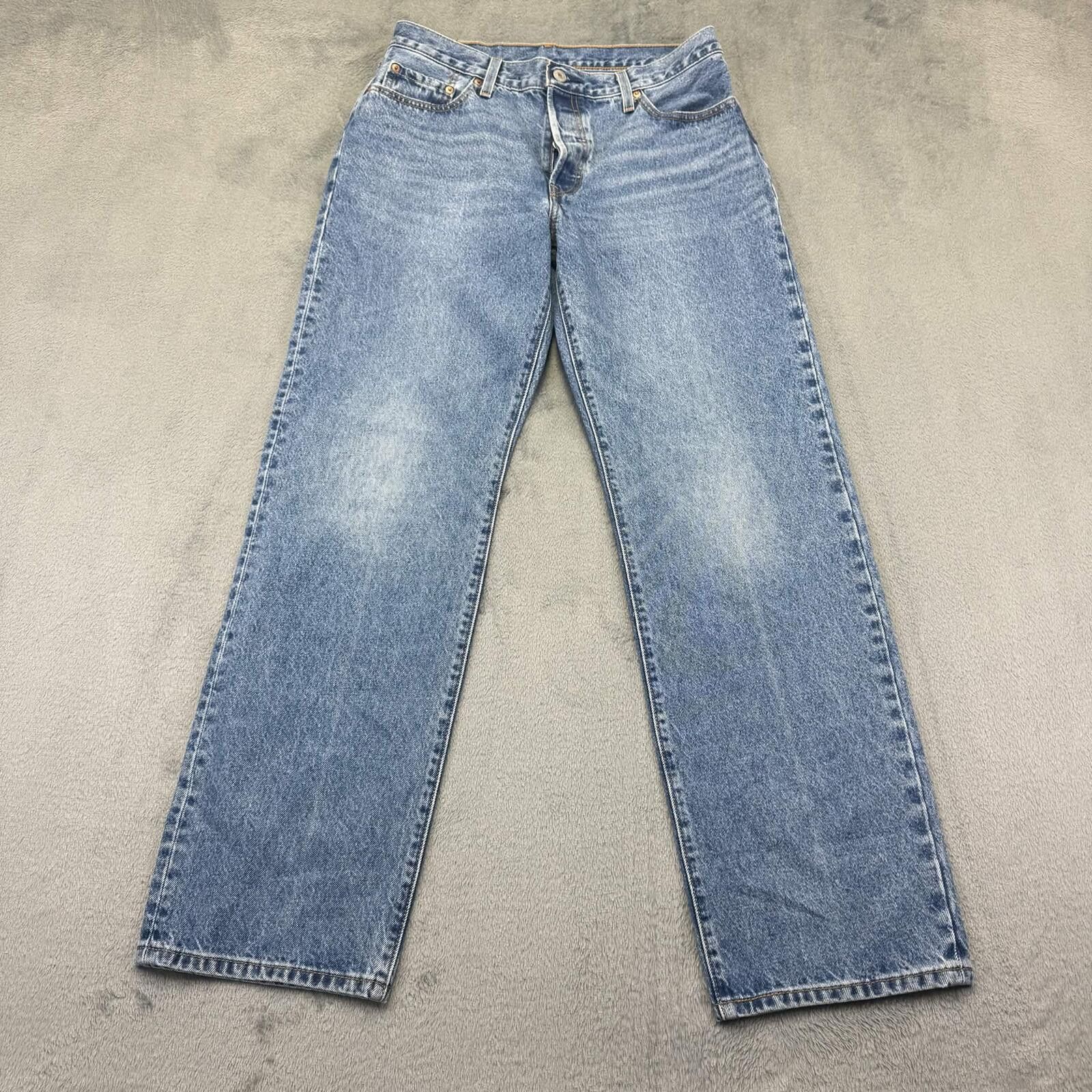 Carhartt Levi's 501 90s Jeans Womens W29 L32 Blue Denim Size US 29 - 1 Thumbnail