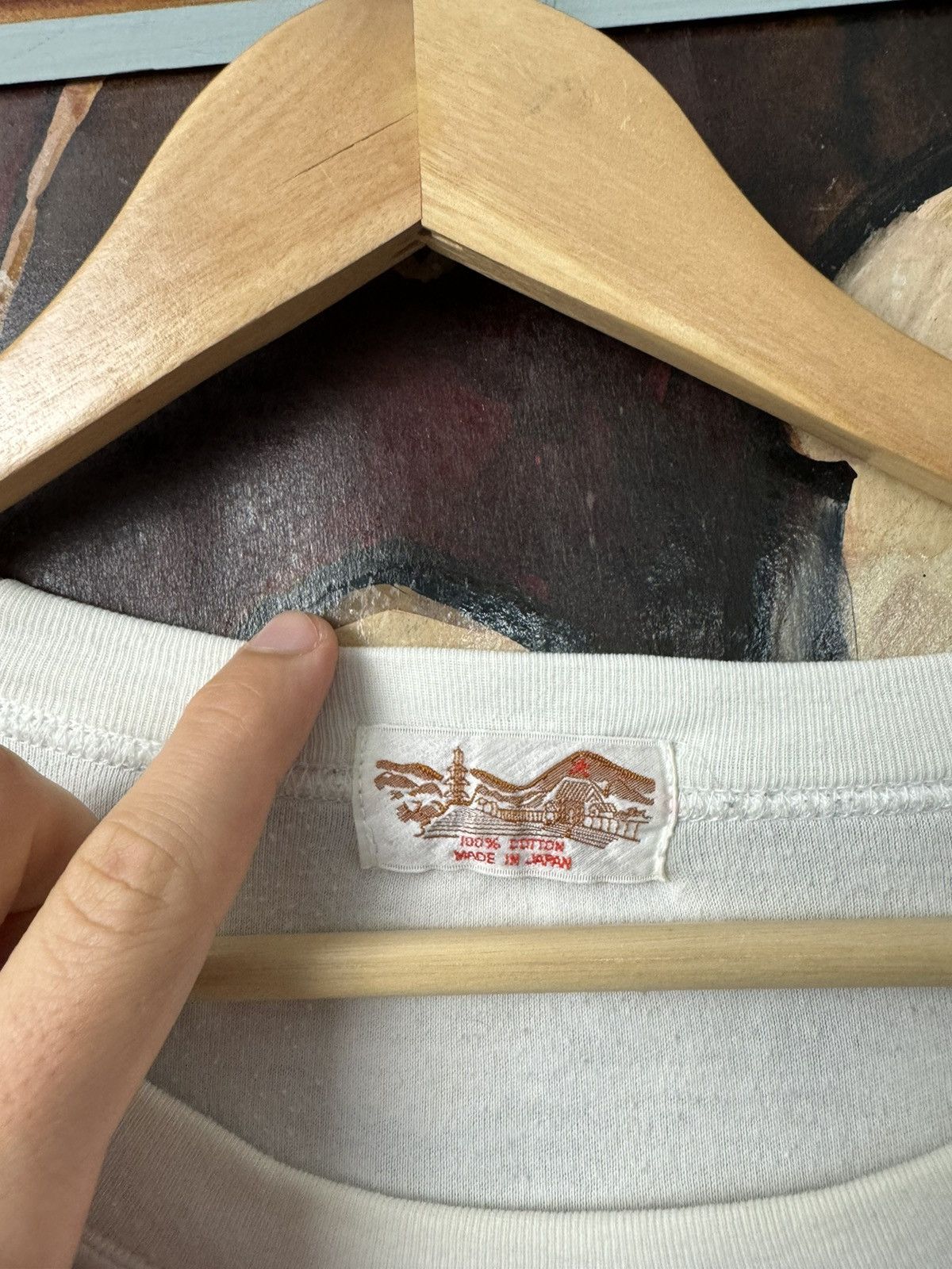 Vintage Vintage Japanese Art Picture White Hype Tee Oversize Boxy Size US XL / EU 56 / 4 - 3 Thumbnail