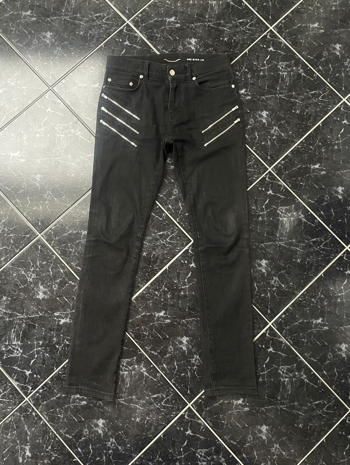 Hedi Slimane Saint Laurent Paris FW15 5 Zip D02 Skinny Denim | Grailed