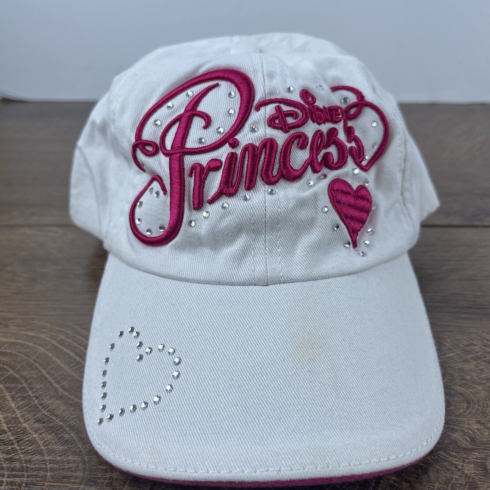 Disney Disney Princess Hat White Cap Hat Adjustable Hat White Adult Size ONE SIZE - 3 Thumbnail