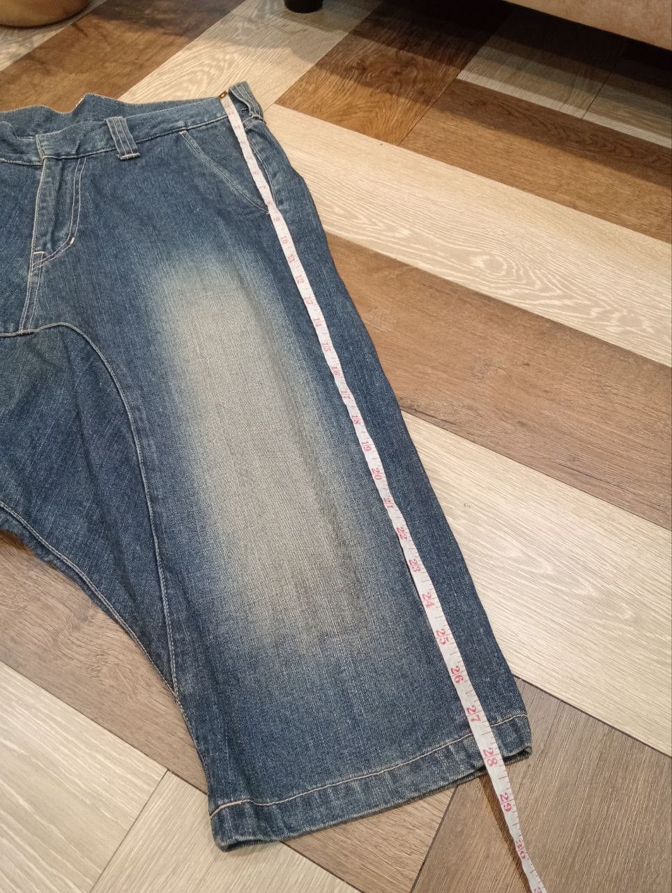 Devilock VINTAGE DEVILOCK JAPAN DROP CROTCH DENIM SHORTPANTS - SIZE M Size US 32 / EU 48 - 11 Thumbnail