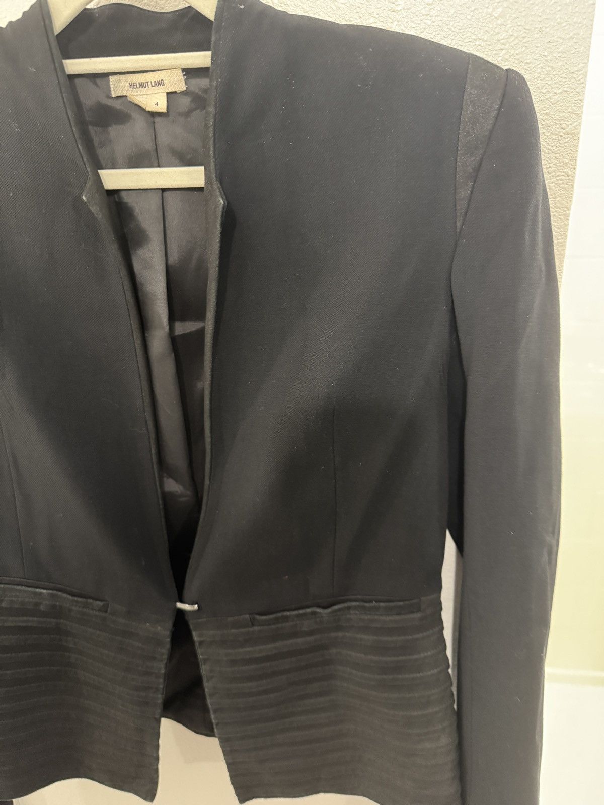 Helmut Lang Helmut Lang Wool Blazer Size S / US 4 / IT 40 - 6 Thumbnail