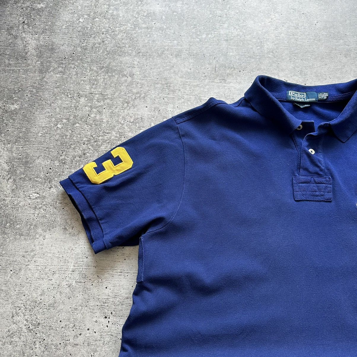 Designer × Polo Ralph Lauren Polo Ralph Lauren 3 Big Pony Polo Shirt Chief Keef Blue Size US XXL / EU 58 / 5 - 2 Thumbnail