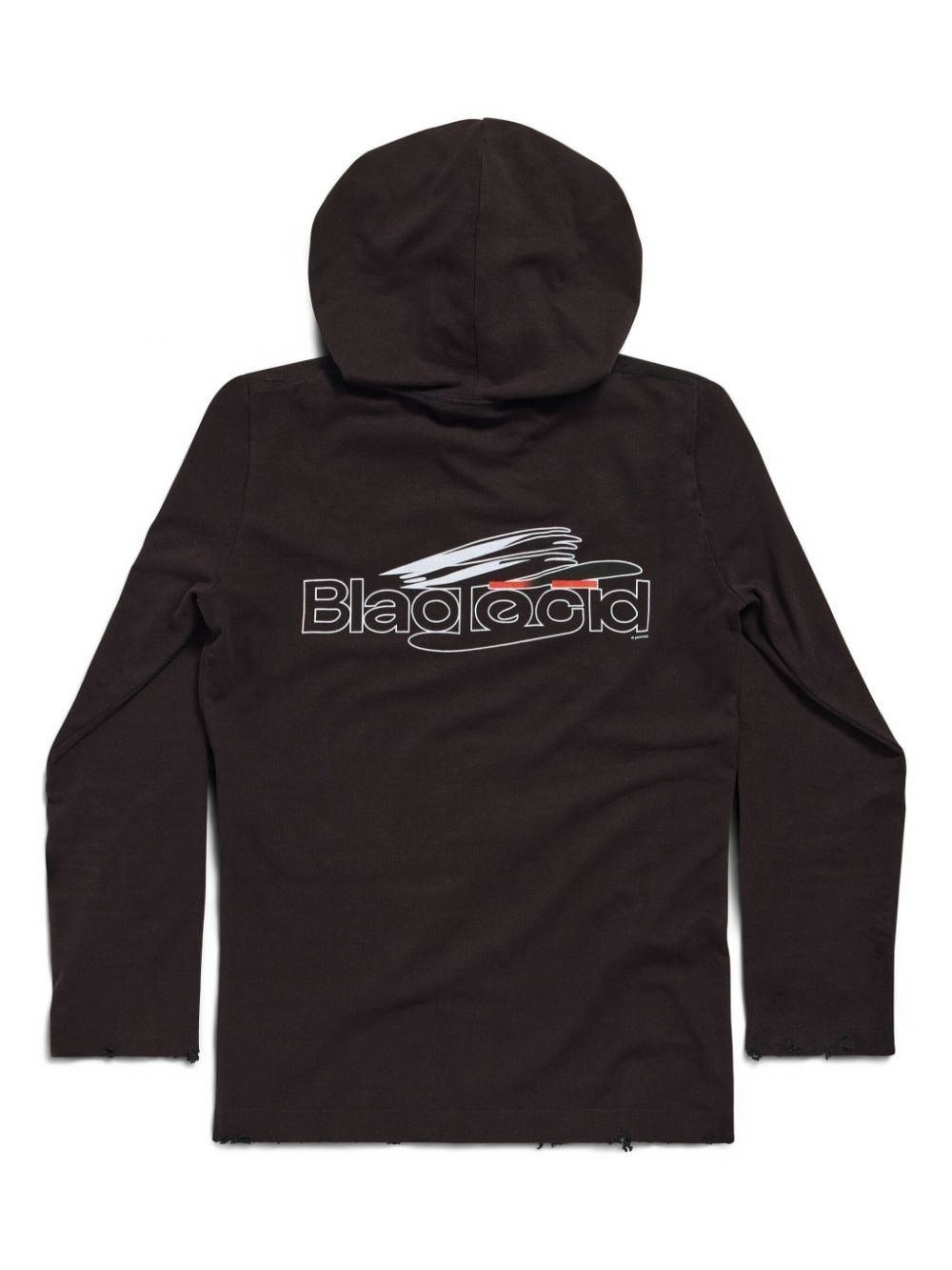 Balenciaga o1srvl11e0325 Al Generated Long Sleeve Hooded T-Shirt Fitted Size US M / EU 48-50 / 2 - 3 Thumbnail