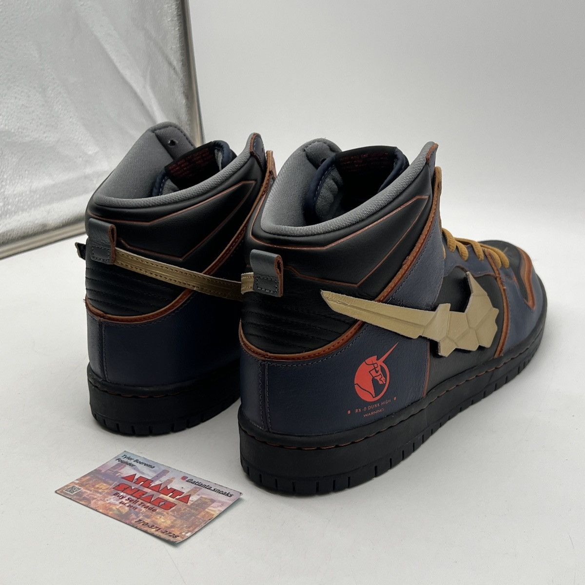 Nike Gundam x nike dunk high sb project unicorn banshee norn Size US 13 / EU 46 - 5 Thumbnail
