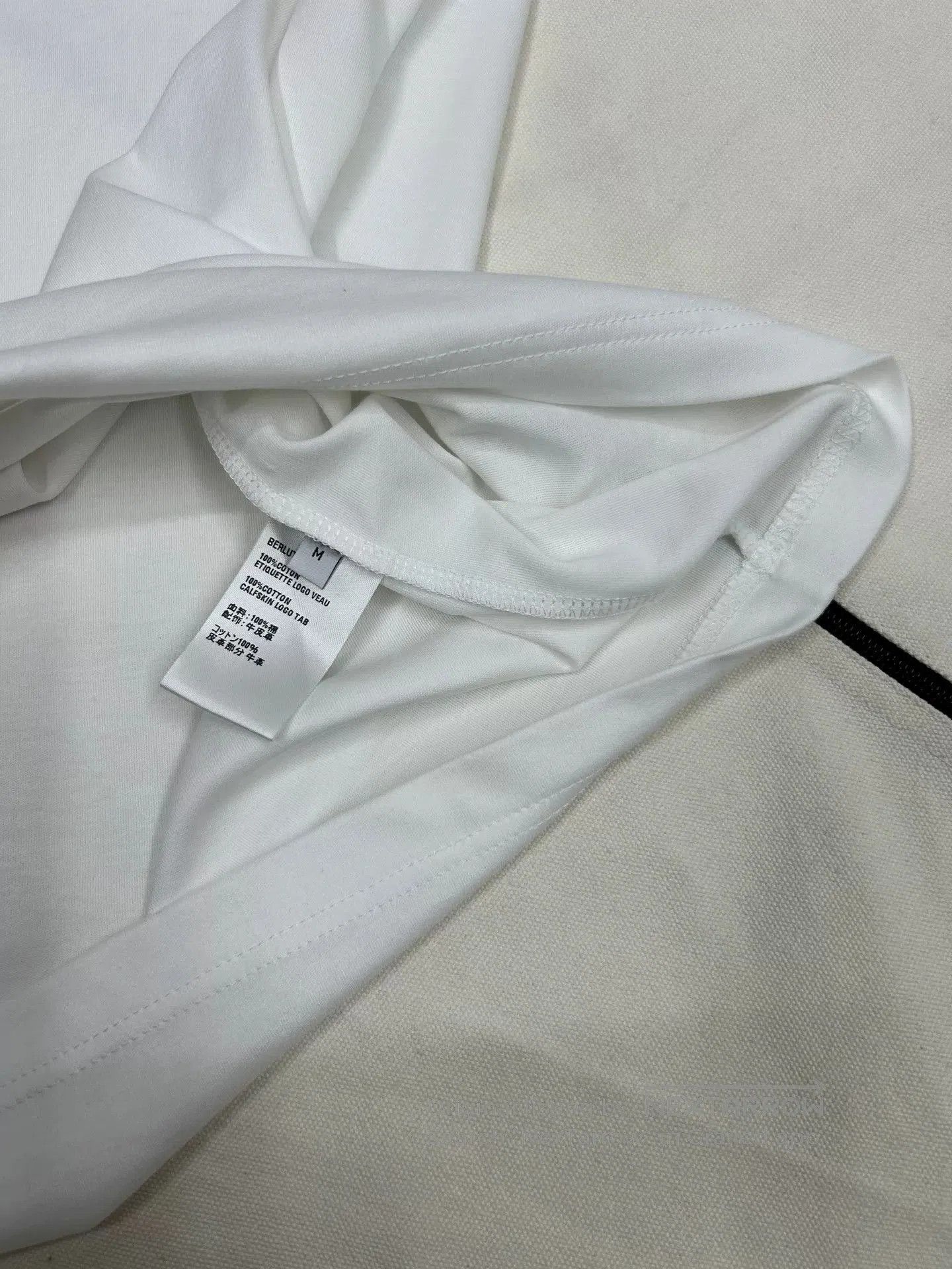 Berluti Berluti Spring Summer Lambskin Logo T-Shirt. Size US M / EU 48-50 / 2 - 3 Thumbnail