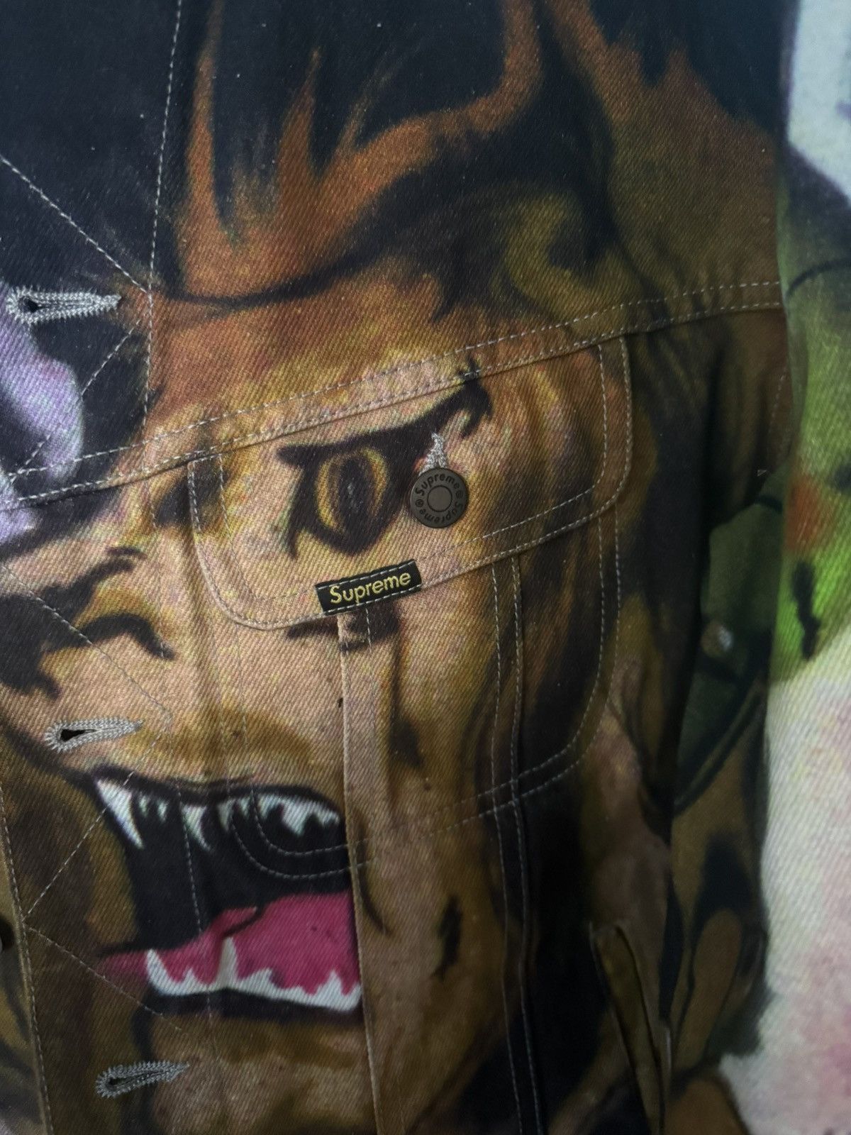 Supreme Supreme Lion's Den Denim Trucker Jacket Size US S / EU 44-46 / 1 - 3 Thumbnail