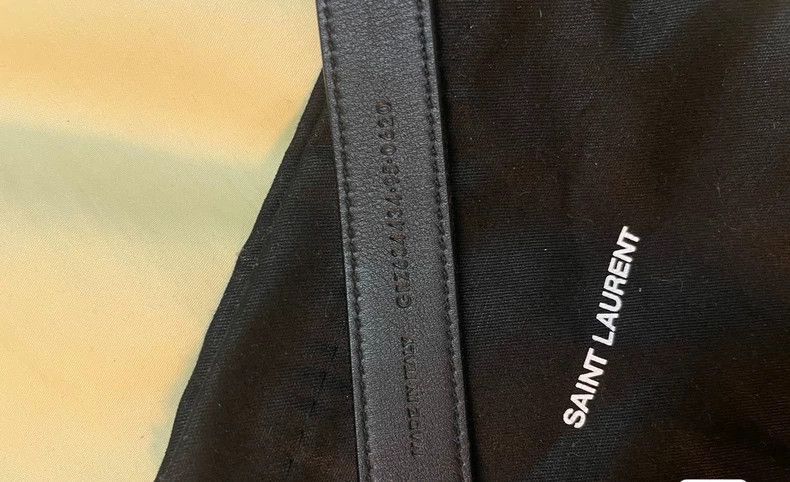 Saint Laurent Paris Saint Laurent Embossed Belt -DMC-2508 Size ONE SIZE - 5 Thumbnail