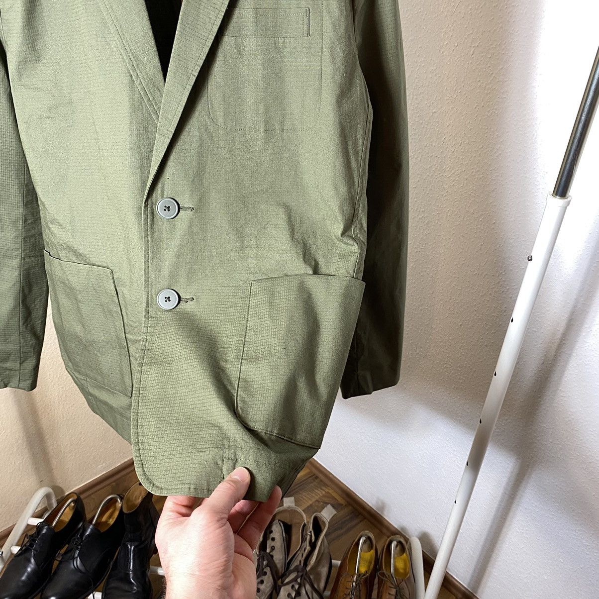 Folk Cotton Blazer Folk Olive Size 48S - 7 Thumbnail