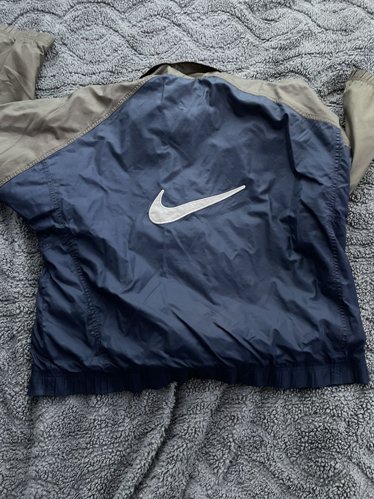 Nike Nike Mini Swoosh Brown, Navy Blue Jacket Size US M / EU 48-50 / 2 - 5 Thumbnail