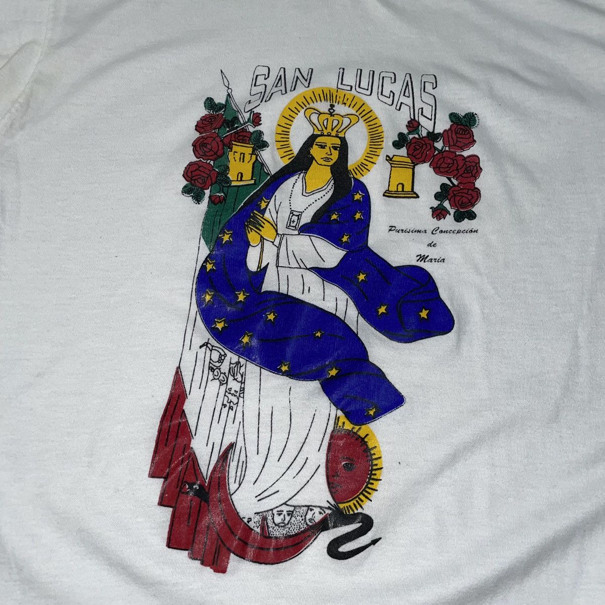 Vintage Vintage San Lucas Lady Mary t-shirt Size US M / EU 48-50 / 2 - 2 Thumbnail