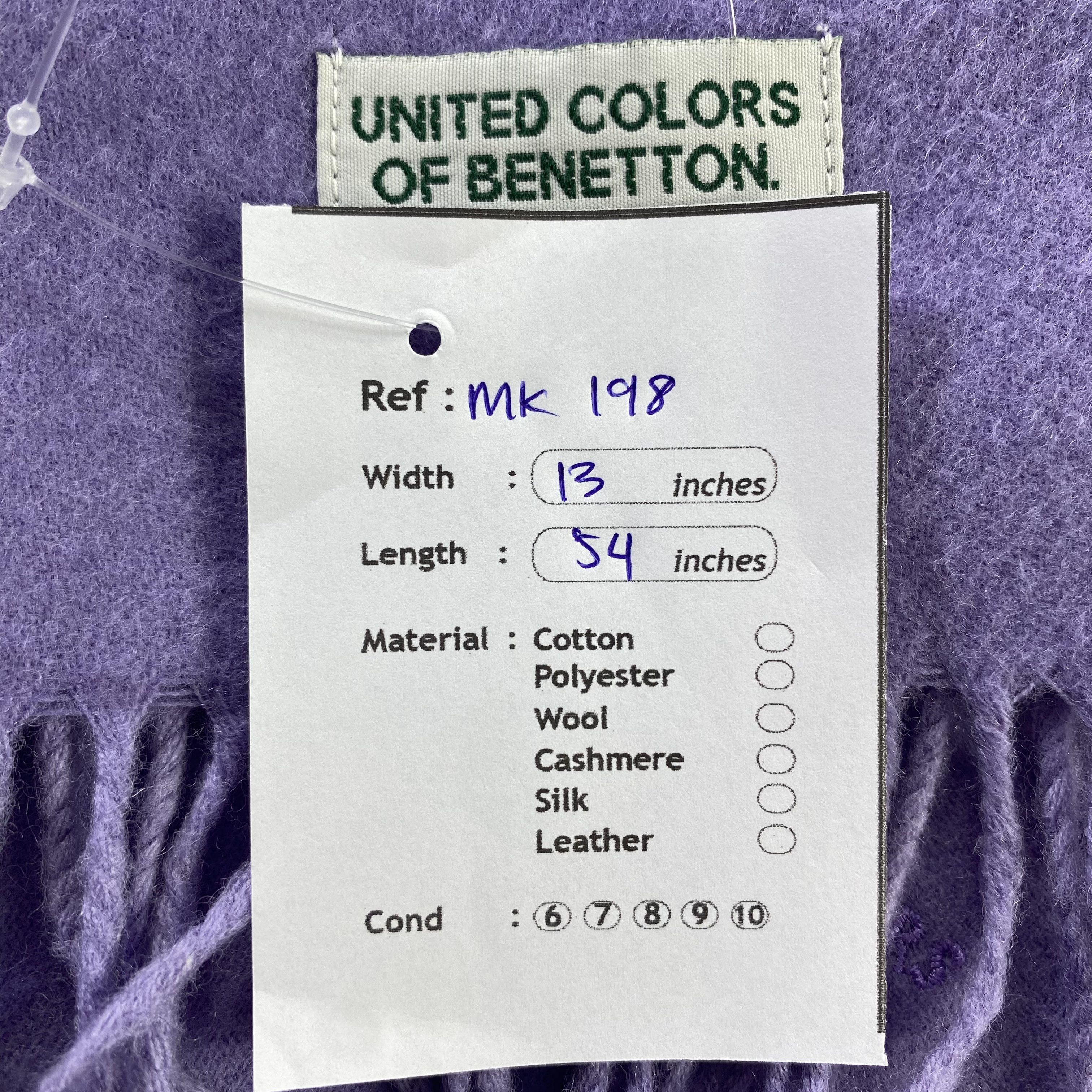 United Colors Of Benetton United Colors Of Benetton Scarf / Muffler / Neckwear Size ONE SIZE - 6 Thumbnail