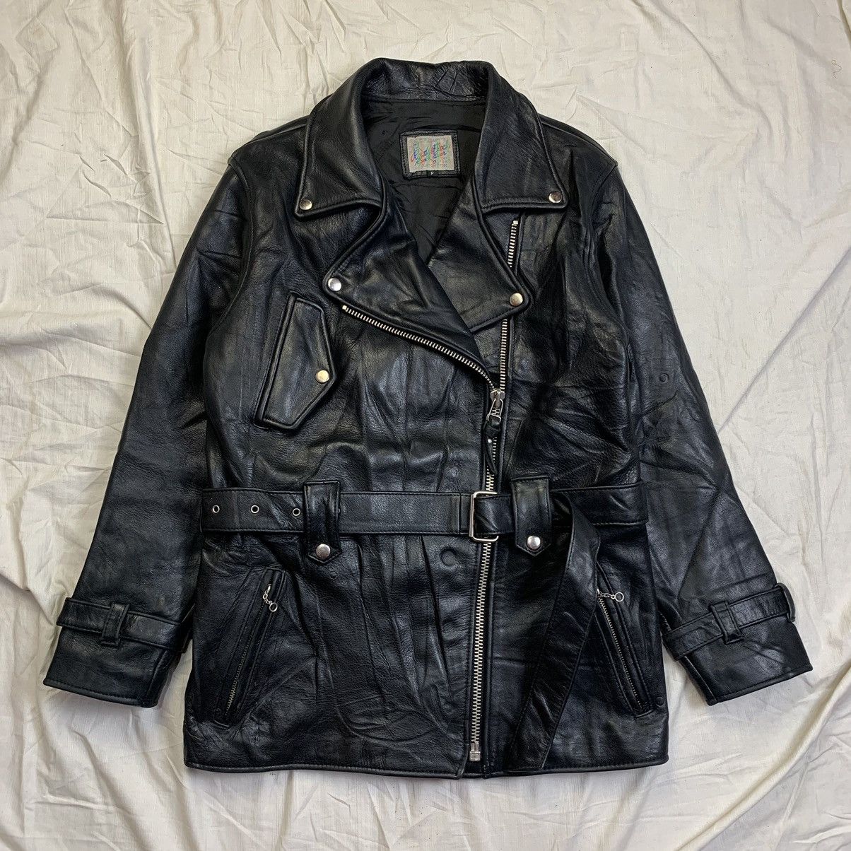 Schott Vintage body block ranch wear bikers leather jacket Size M / US 6-8 / IT 42-44 - 2 Thumbnail