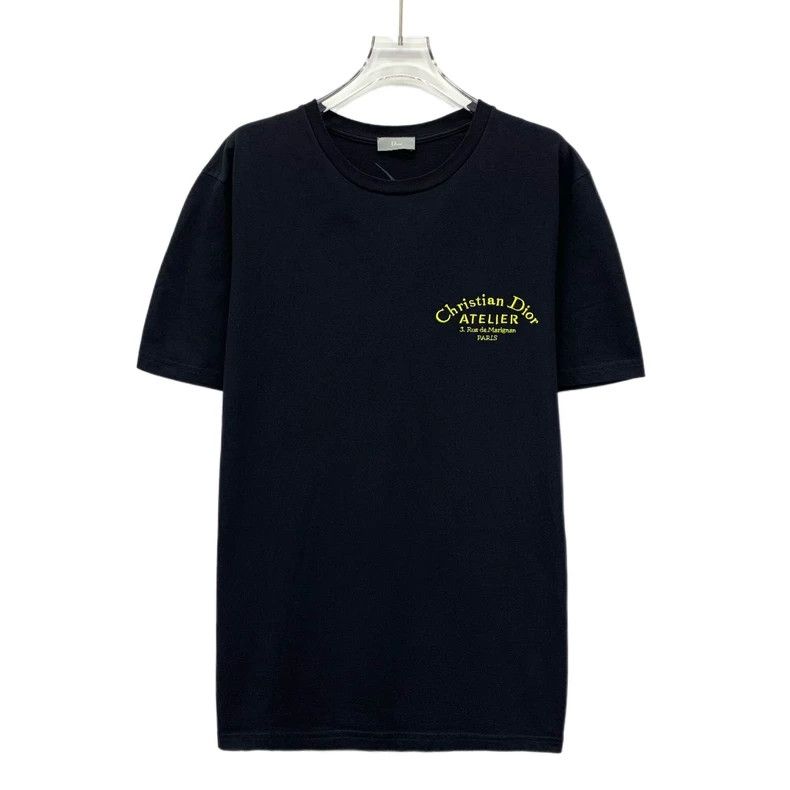 Dior Dior Black logo letter flame embroidery cotton round-neck Size US L / EU 52-54 / 3 - 1 Thumbnail