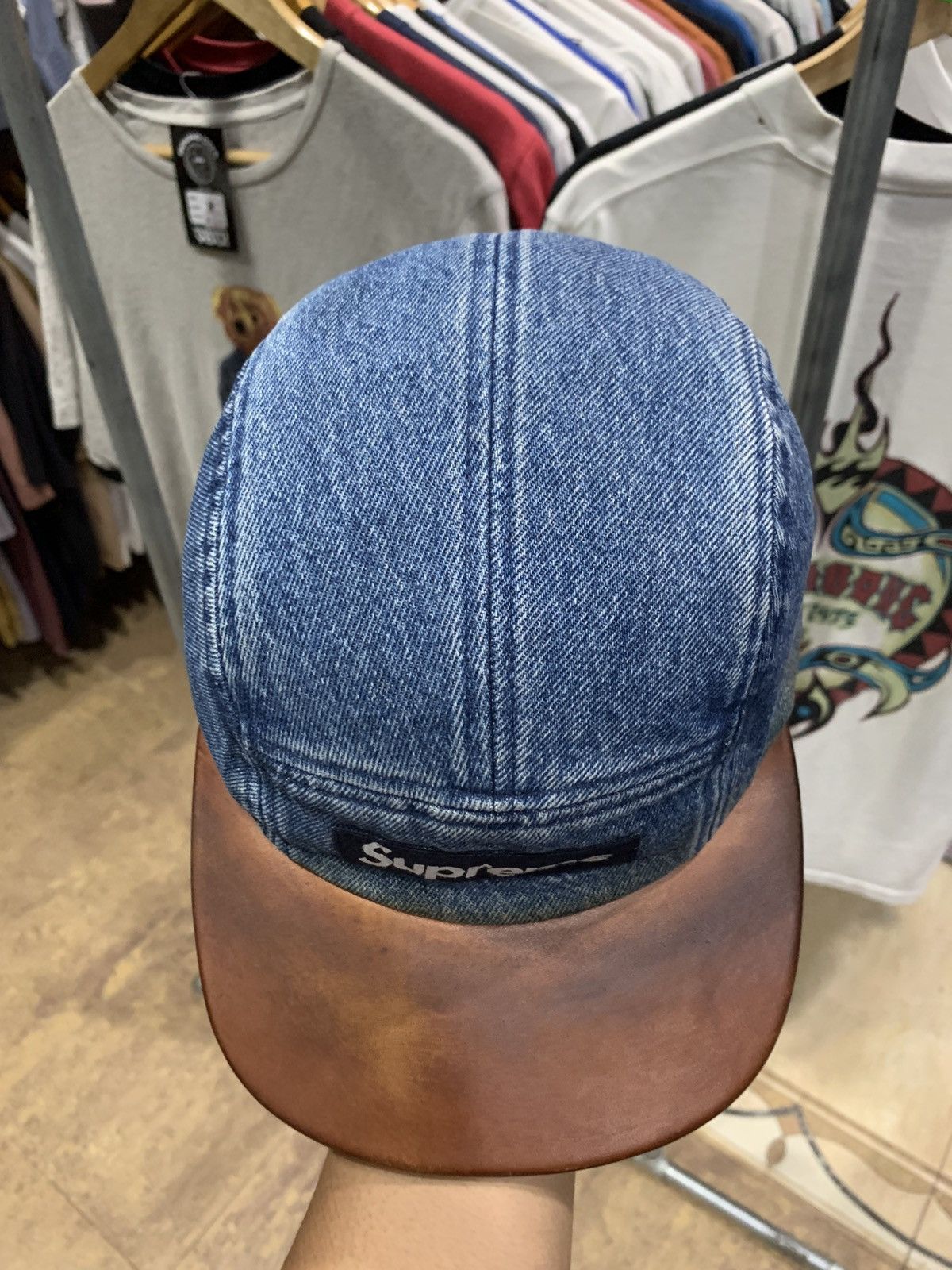 Supreme SUPREME DENIM LEATHER 5 PANEL CAP Size ONE SIZE - 2 Thumbnail