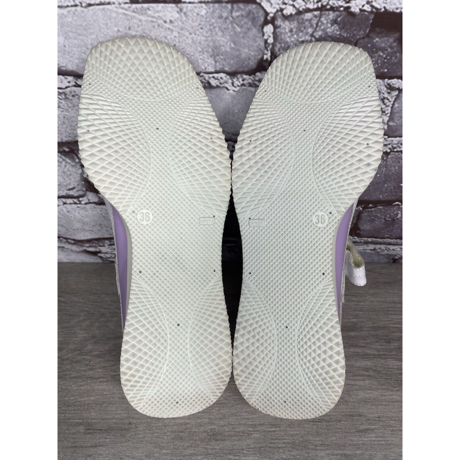Other Halogen Purple Leather White MaryJane Strap Wedge Comfort Sh Size US 6 / IT 36 - 9 Thumbnail
