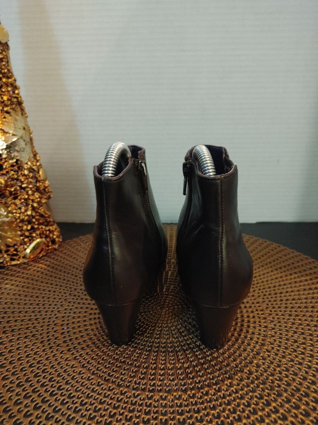 VANELI Vaneli Laban Leather Wedge Boots Size 5.5M Size US 5 / IT 35 - 5 Thumbnail