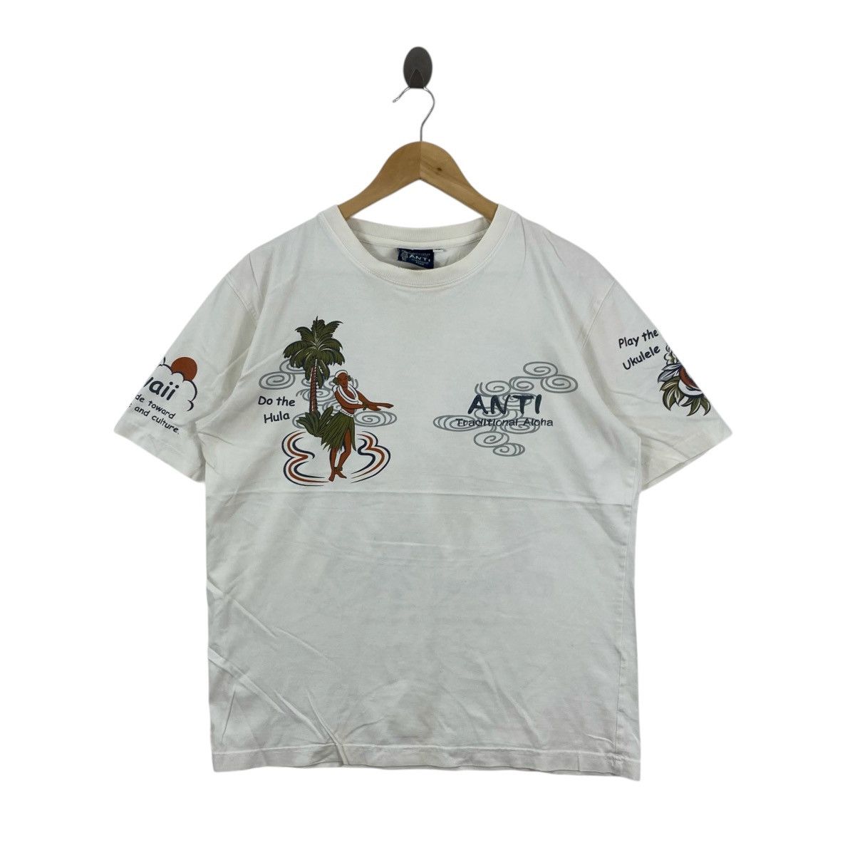 Vintage VTG Anti Traditional Aloha Honolulu Hawaii T-Shirt Size M Size US M / EU 48-50 / 2 - 1 Thumbnail
